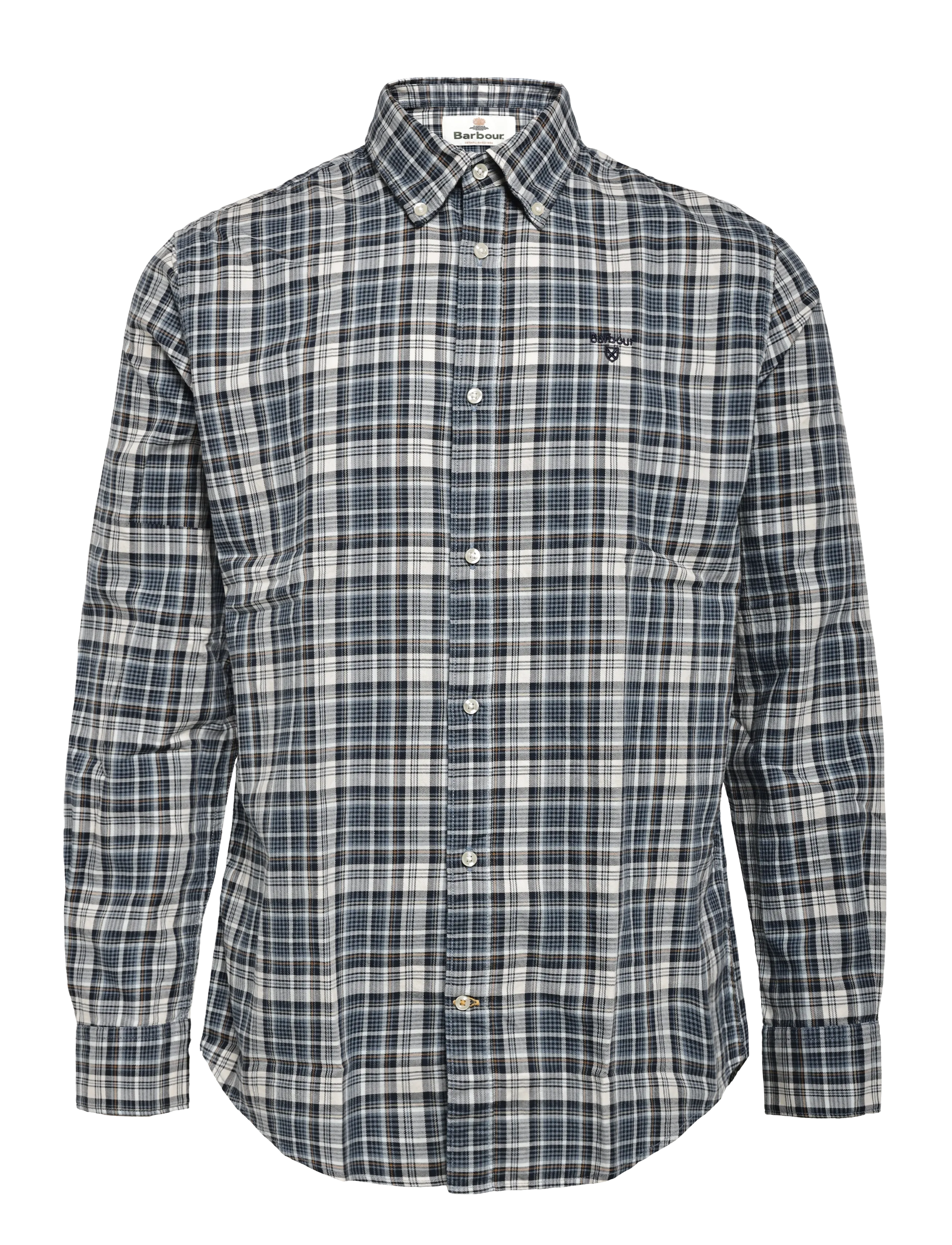 Barbour Barbour Mosswood Tailored Fit Checked Shirt - Rutiga skjortor - NAVY / navy