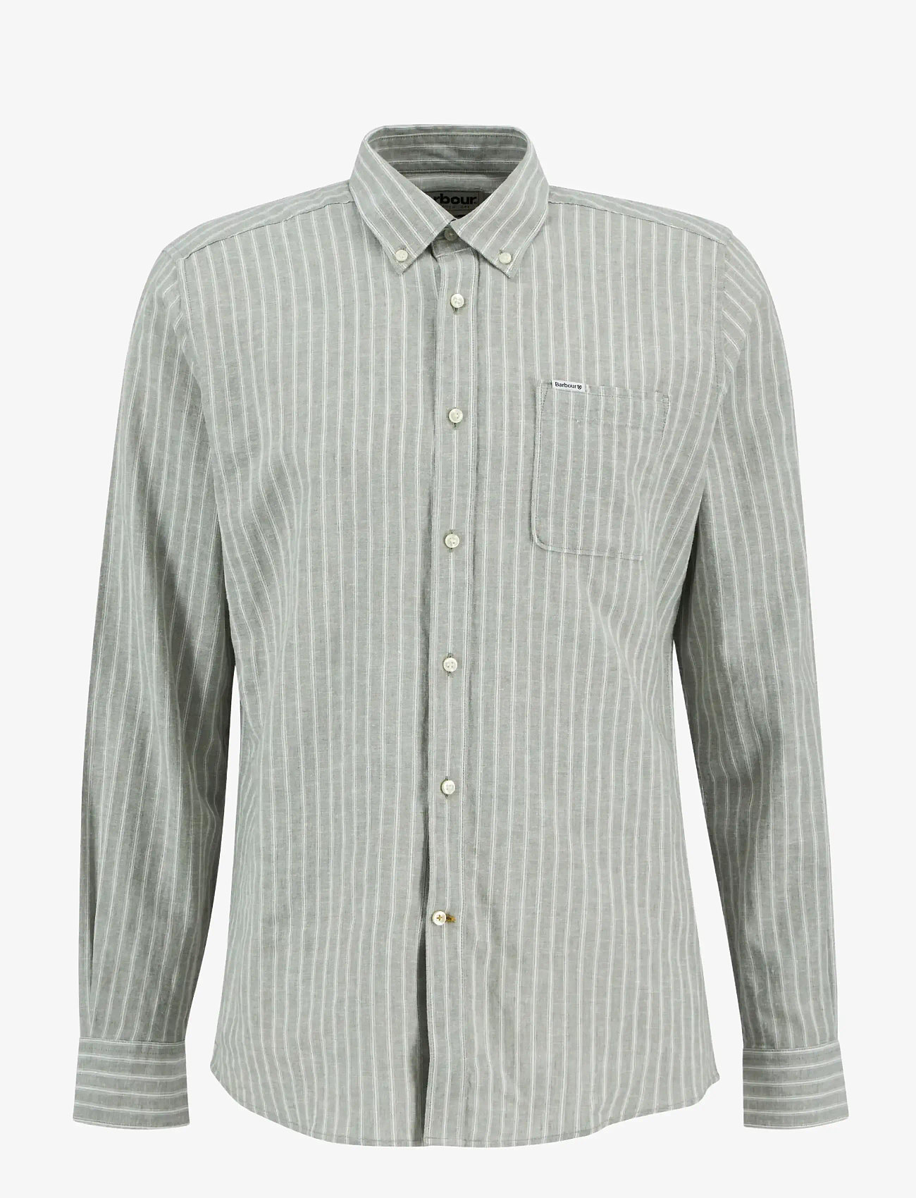Barbour - Barbour Nelson Striped - basic skjorter - bleached olive - 1