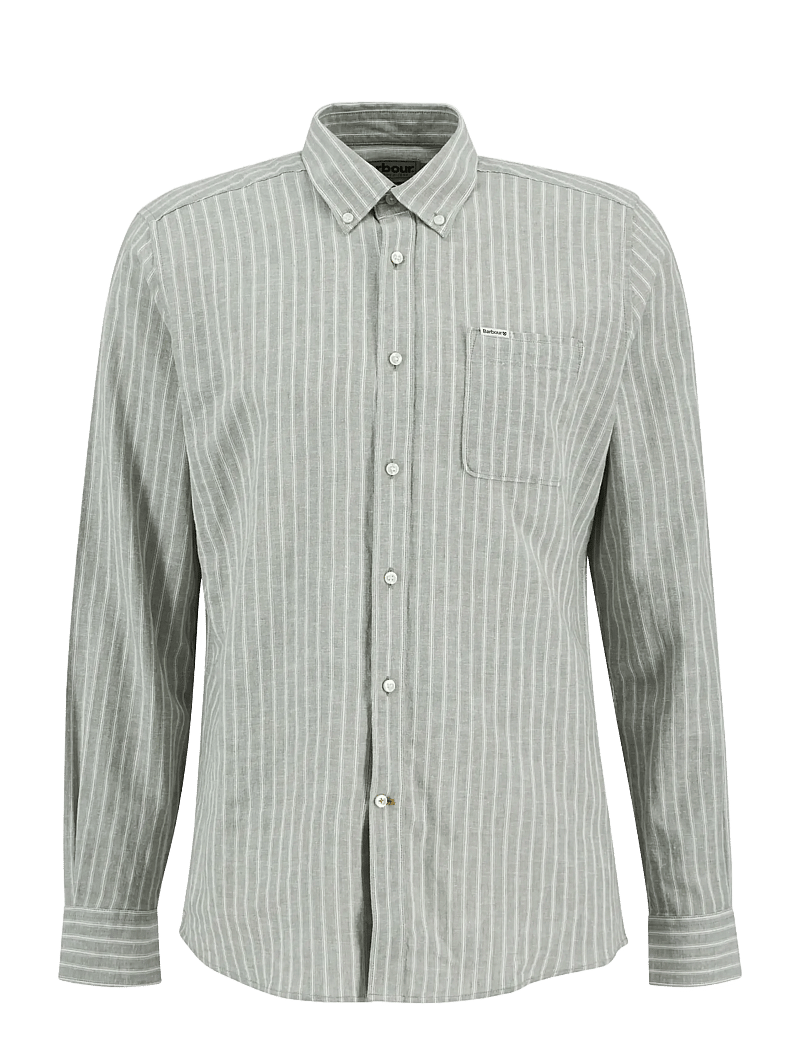 Barbour - Barbour Nelson Striped - basic skjorter - bleached olive - 1