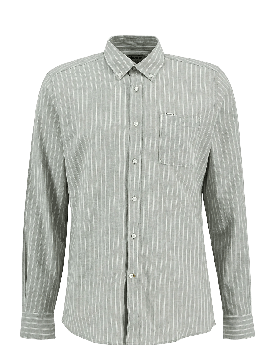 Barbour - Barbour Nelson Striped - tavalised t-särgid - bleached olive - 1
