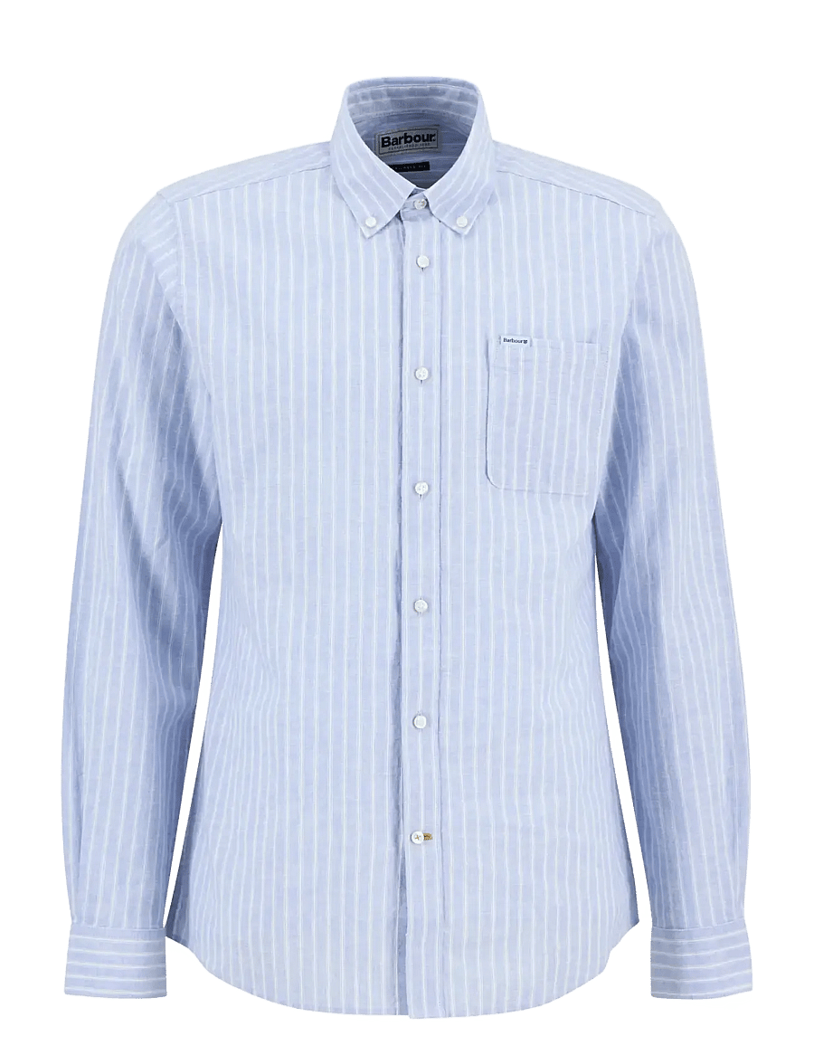 Barbour - Barbour Nelson Striped - tavalised t-särgid - blue - 1