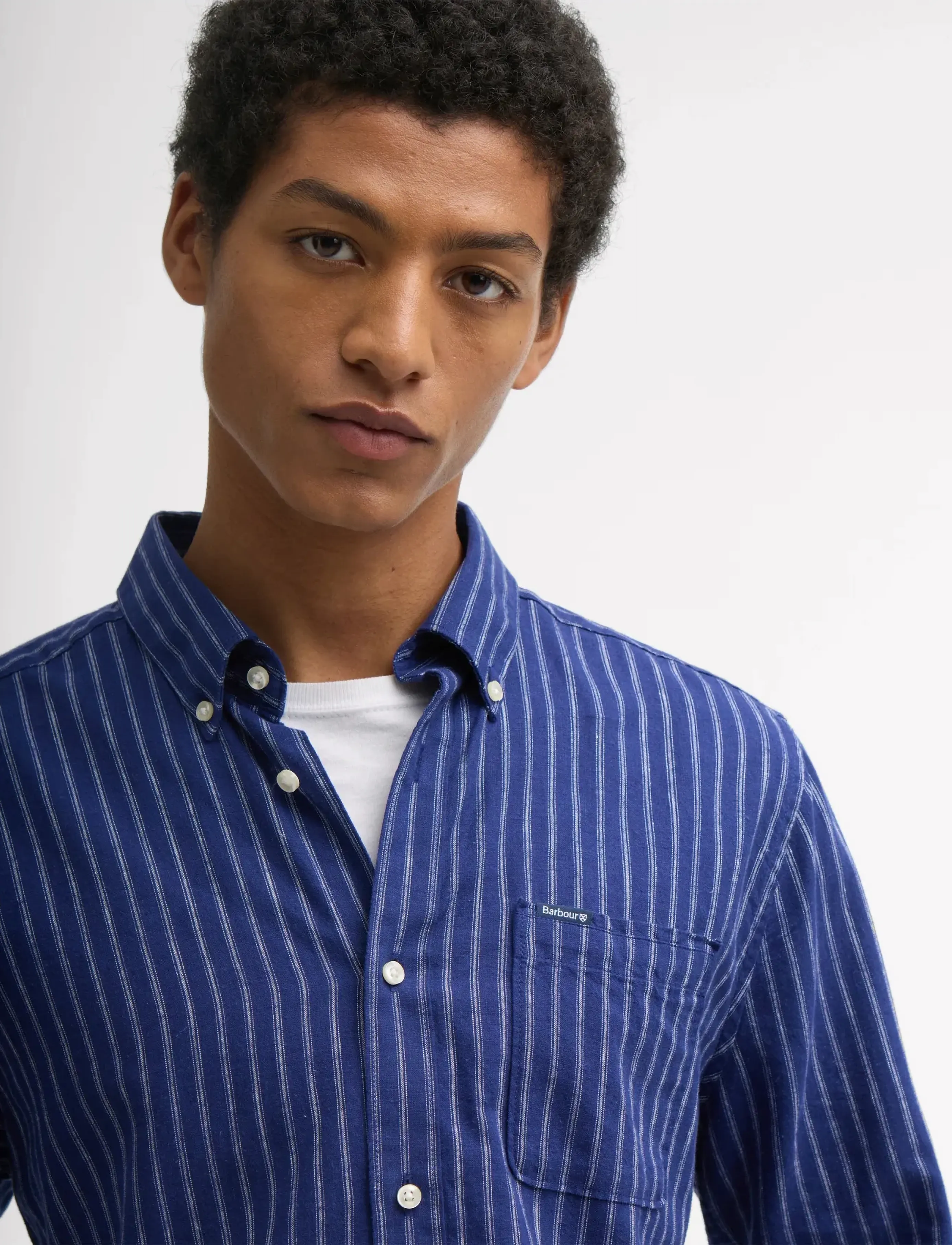 Barbour - Barbour Nelson Striped - tavalised t-särgid - indigo - 3