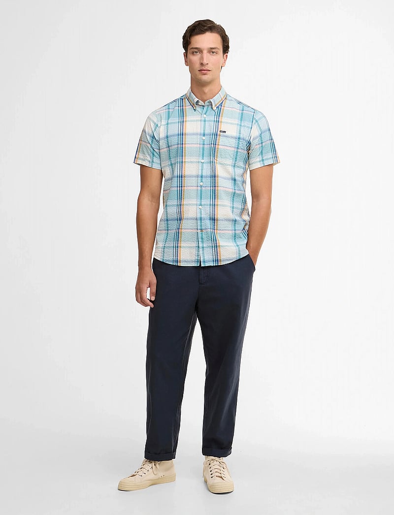 Barbour - Barbour Rockcliffe Sh - basic-hemden - light teal - 4