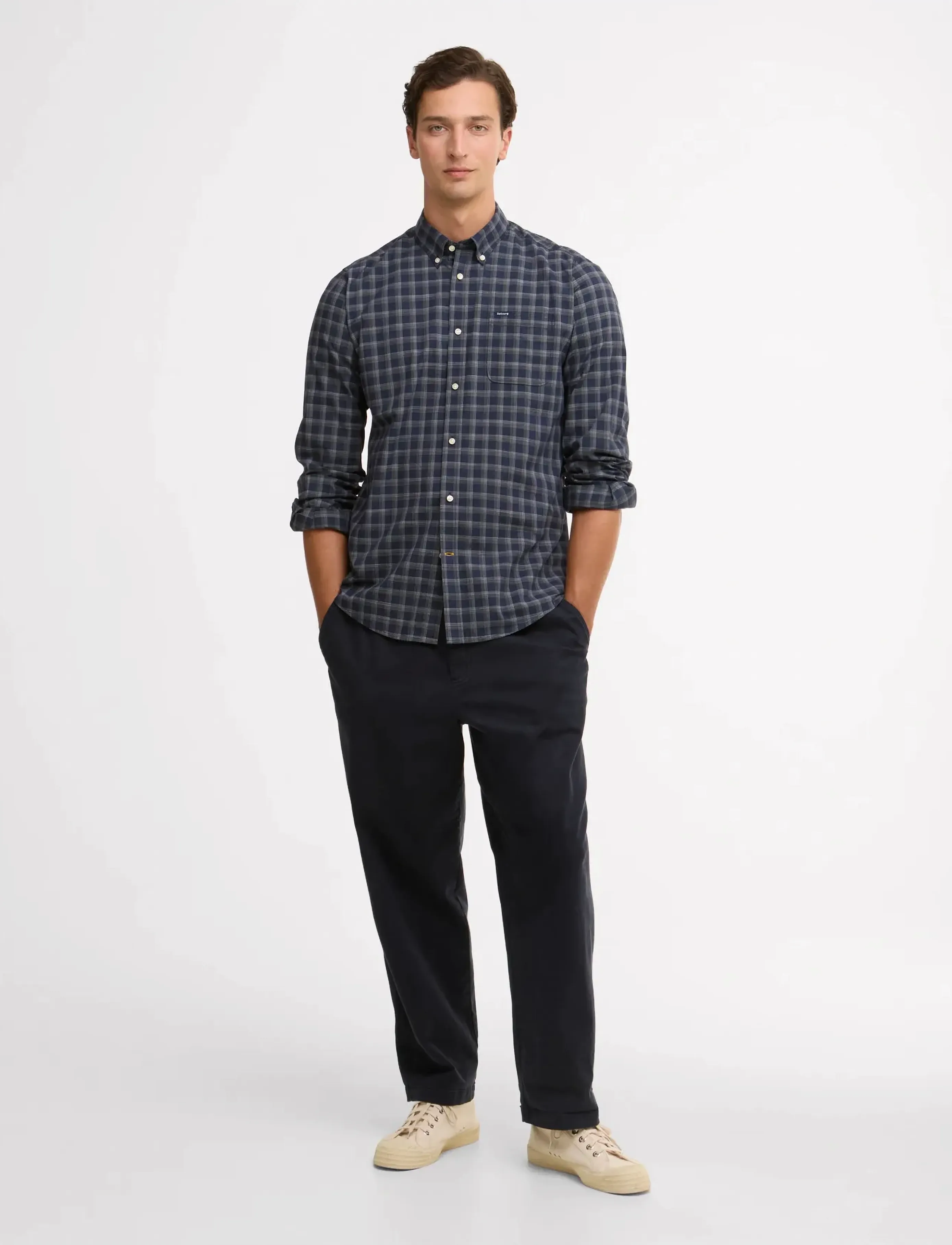 Barbour - Barbour Bramwell Shirt - basic skjortor - navy - 4