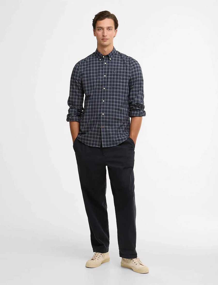 Barbour - Barbour Bramwell Shirt - basic skjortor - navy - 4