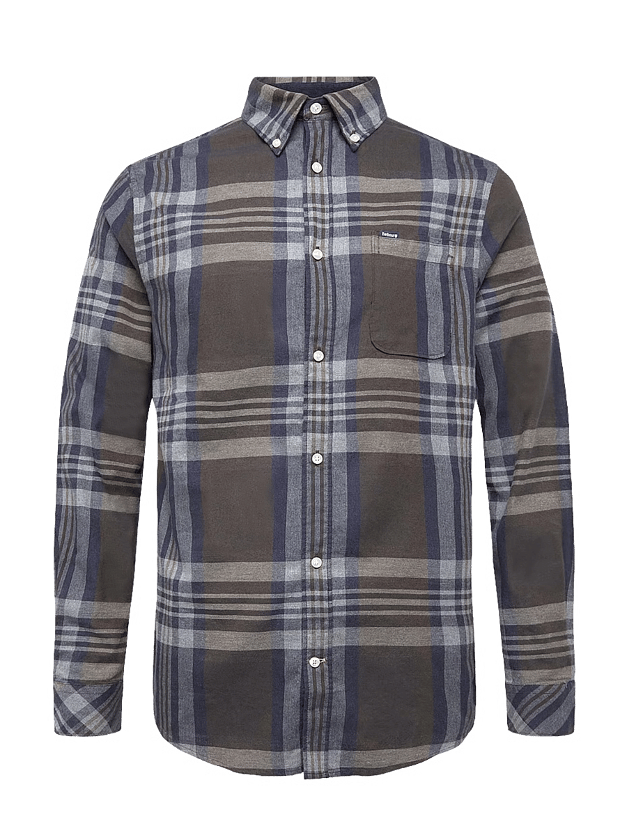 Barbour - Barbour Dovedale Tailored Checked Shirt - casual hemden - dark sand - 0