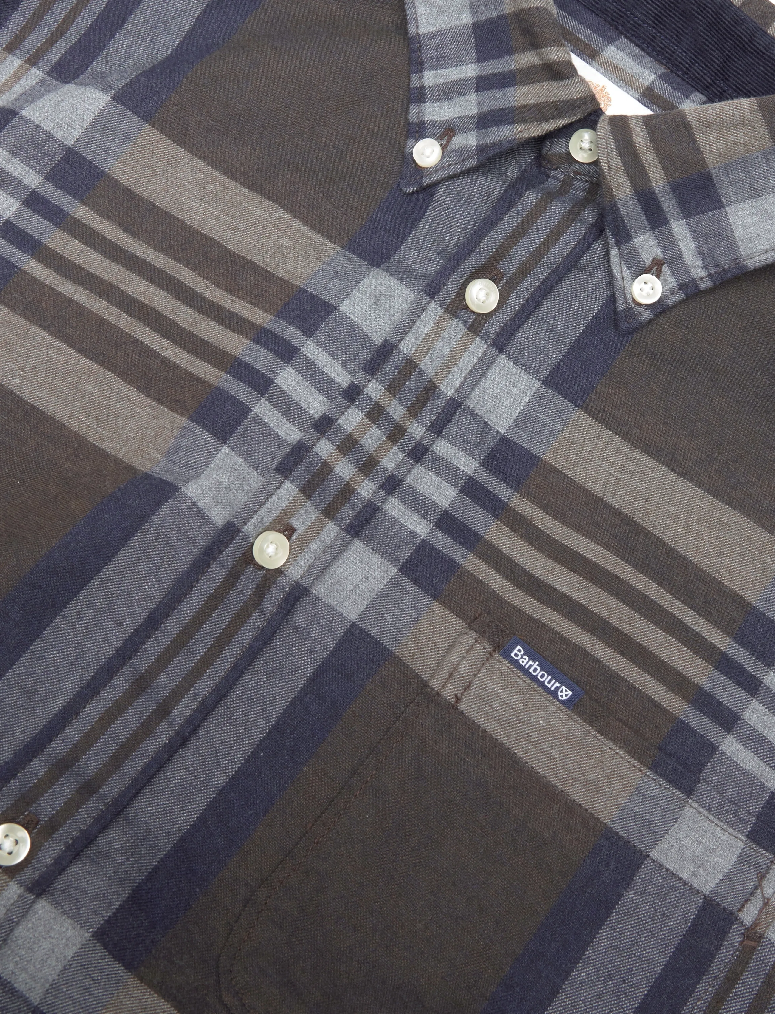 Barbour - Barbour Dovedale Tailored Checked Shirt - dark sand - 2