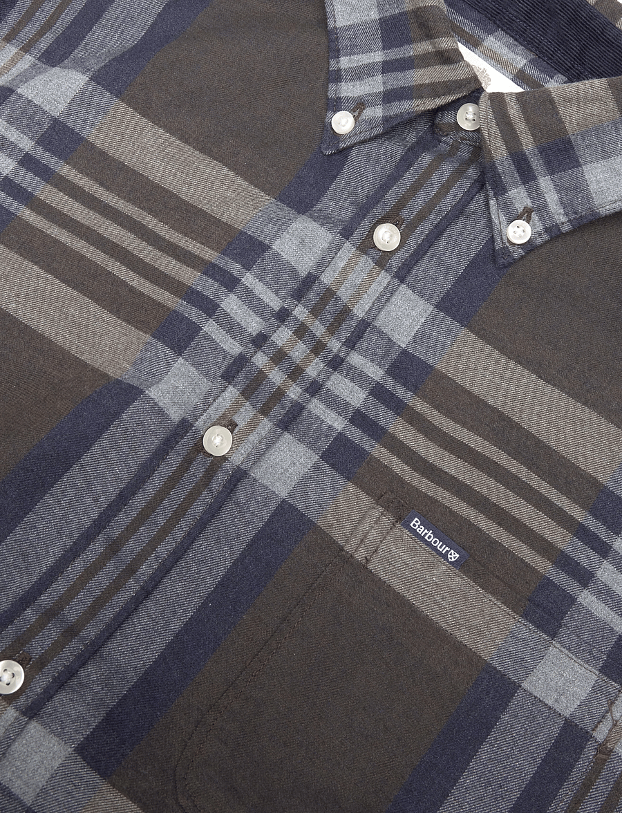 Barbour - Barbour Dovedale Tailored Checked Shirt - dark sand - 2