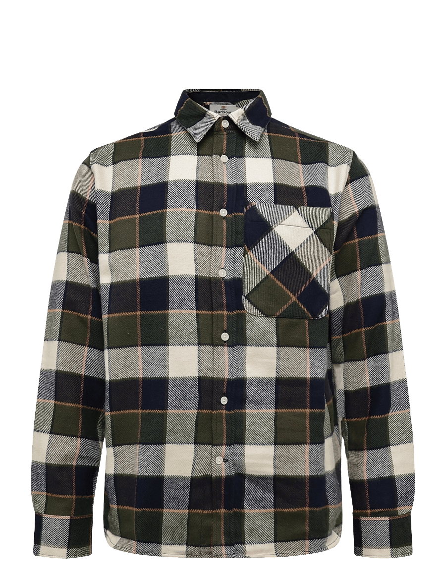 Barbour - Barbour Bannock Authentic Highland Check Flannel Shirt - olive - 0