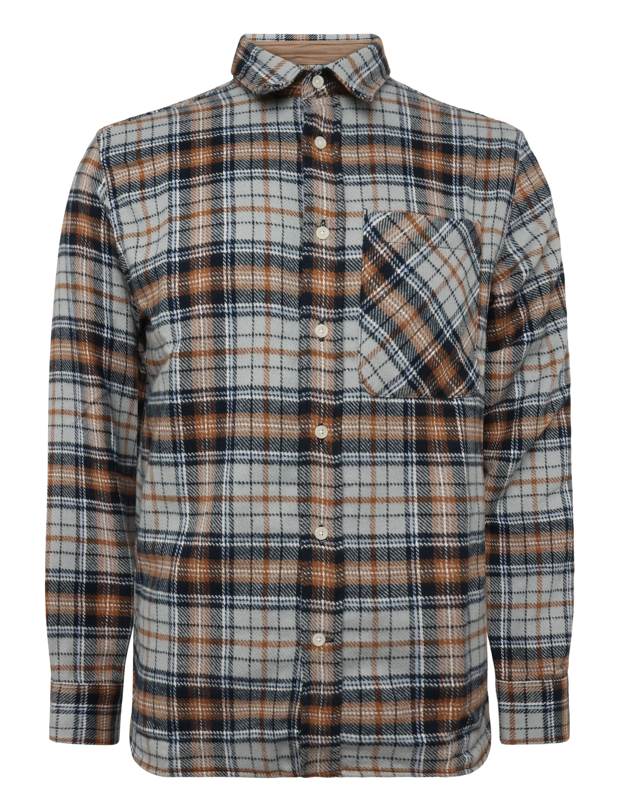 Barbour Barbour Afton Authentic Highland Check Flannel Shirt - Hemden - GREY MARL / grey