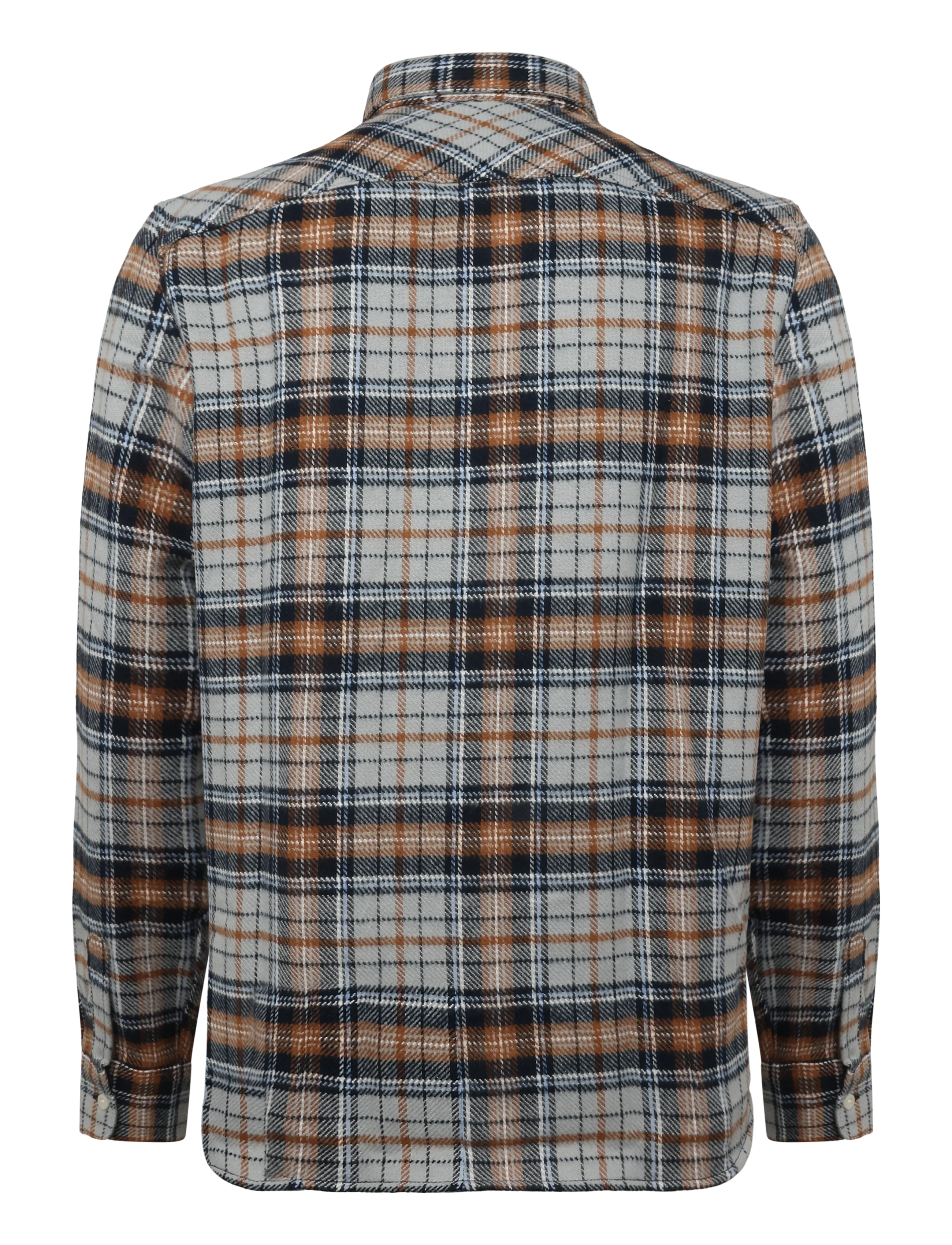 Barbour - Barbour Afton Authentic Highland Check Flannel Shirt - grey marl - 1
