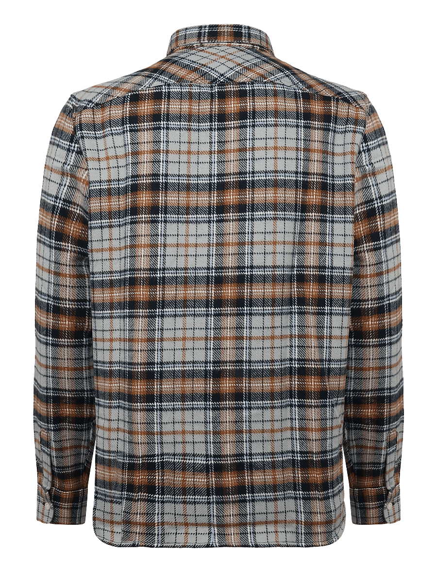 Barbour - Barbour Afton Authentic Highland Check Flannel Shirt - grey marl - 1
