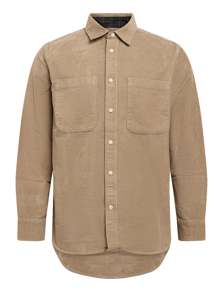 Barbour - Barbour Authentic Cord Shirt - washed stone - 0