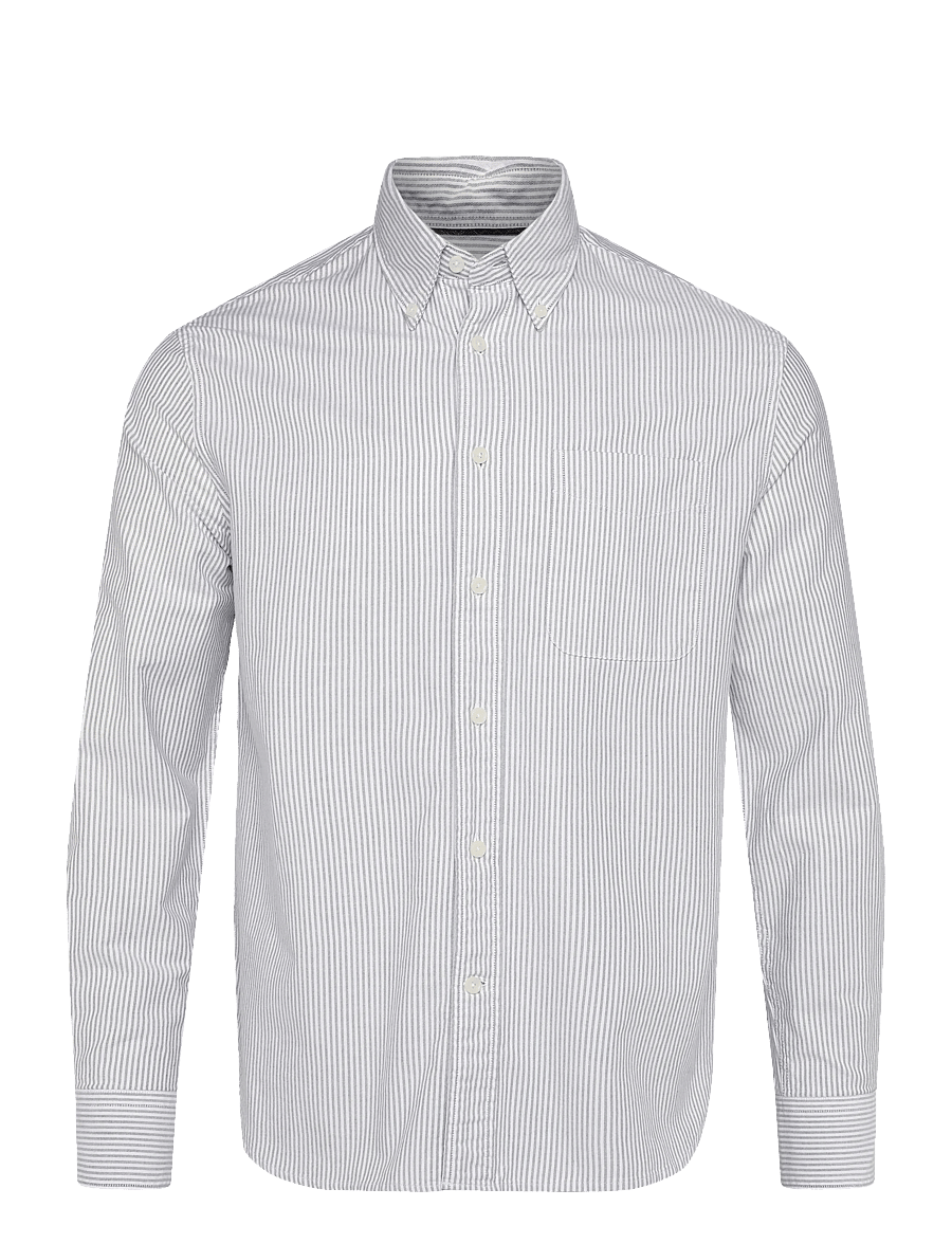 Barbour - Barbour Authentic Striped Oxford Shirt - gestreifte hemden - forest - 0