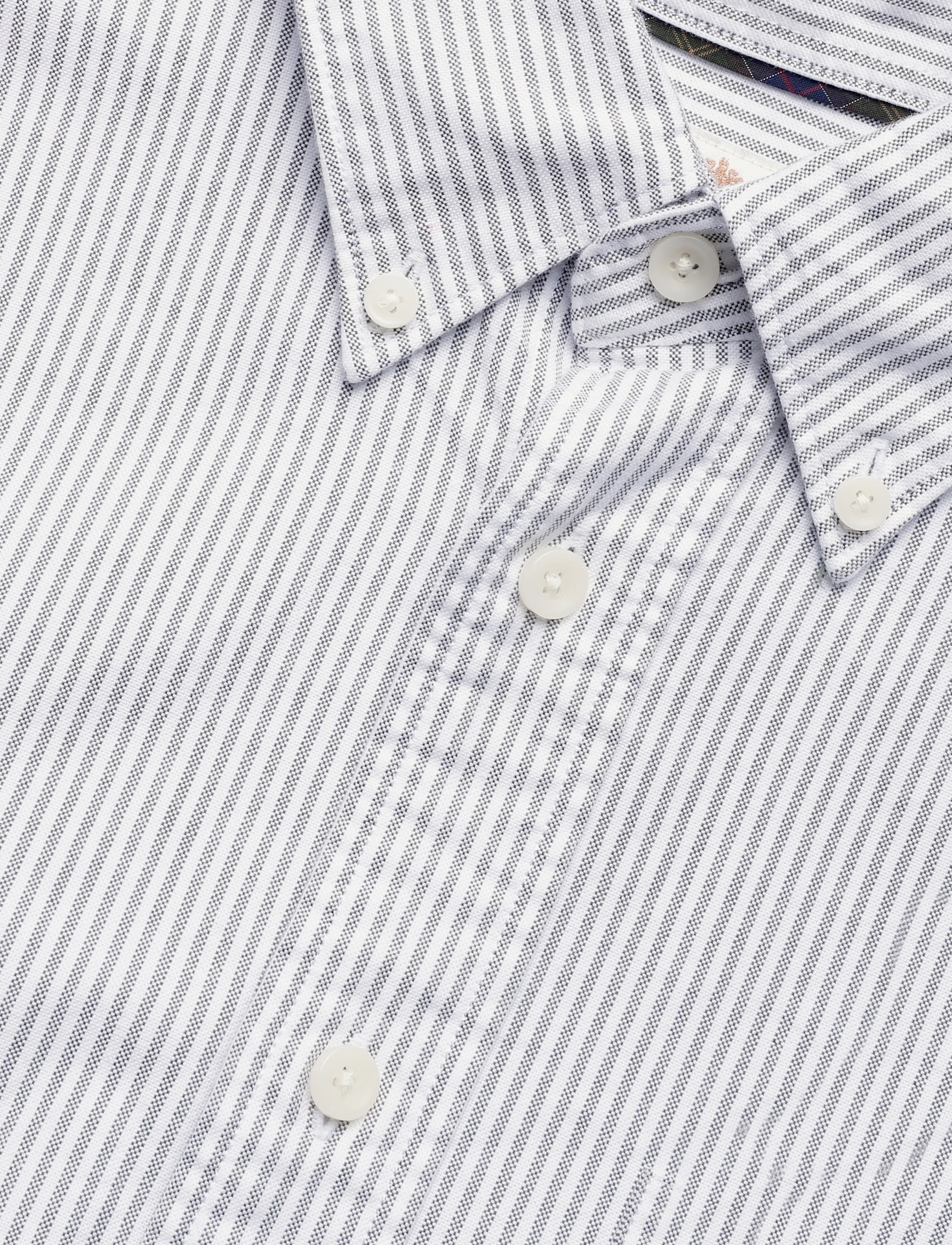 Barbour - Barbour Authentic Striped Oxford Shirt - striped shirts - forest - 2