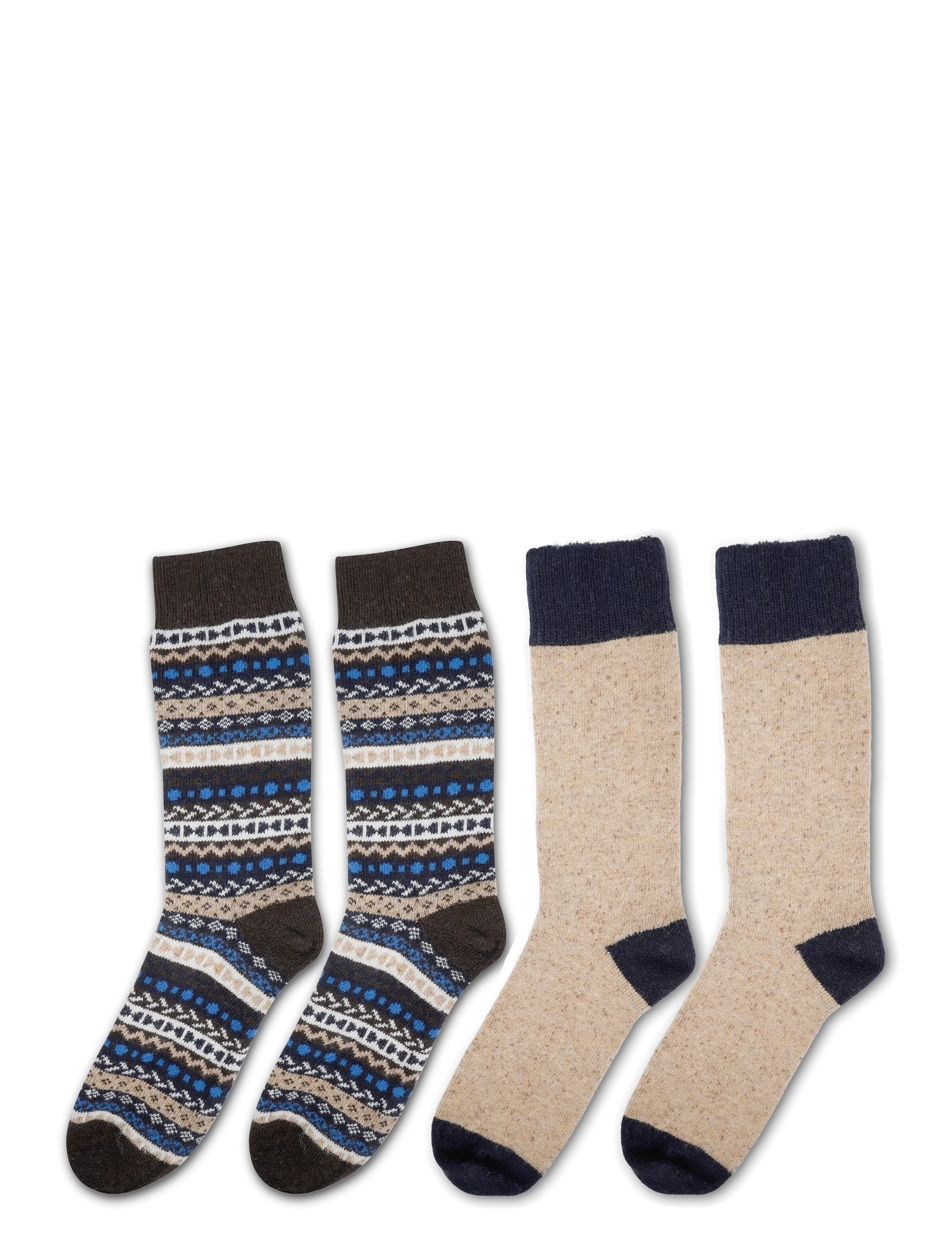 Barbour - Barbour Fair Isle Sock 2 Pack - sokker - birchwood - 1