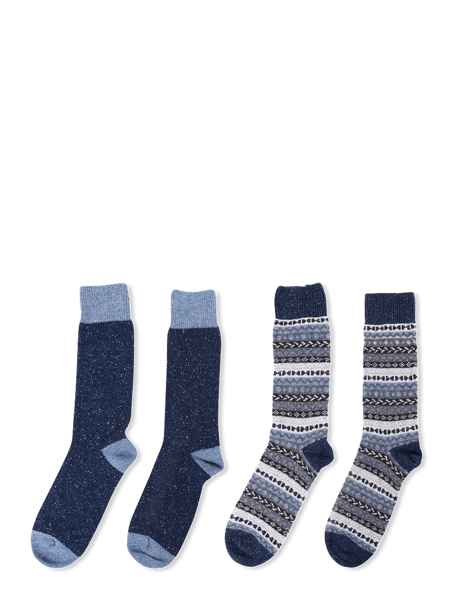 Barbour - Barbour Fair Isle Sock 2 Pack - tennissocken - midnight oak mix - 1