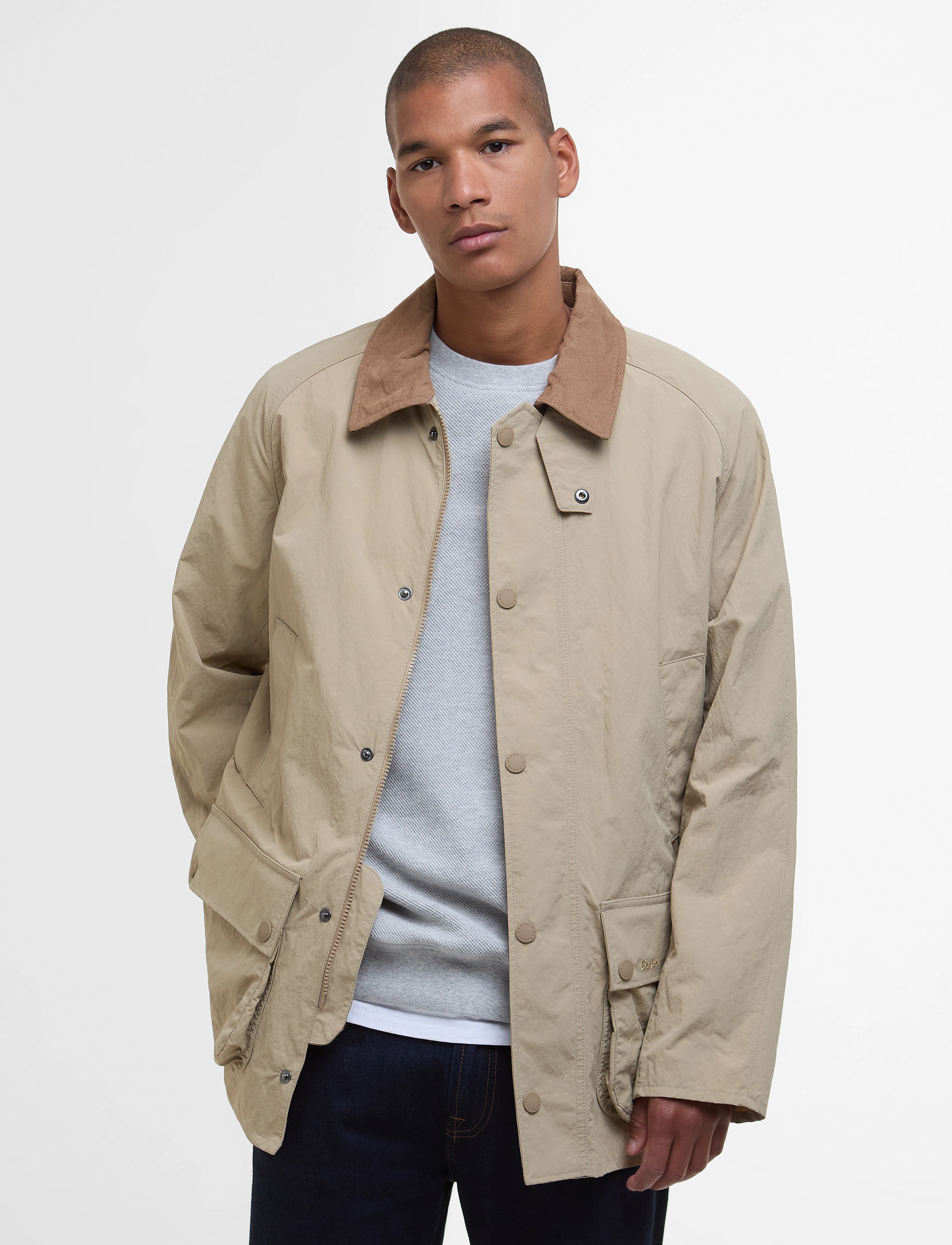 Barbour Barbour Ashby Sproof, S, Beige, Jakker > Lette Jakker, Herre