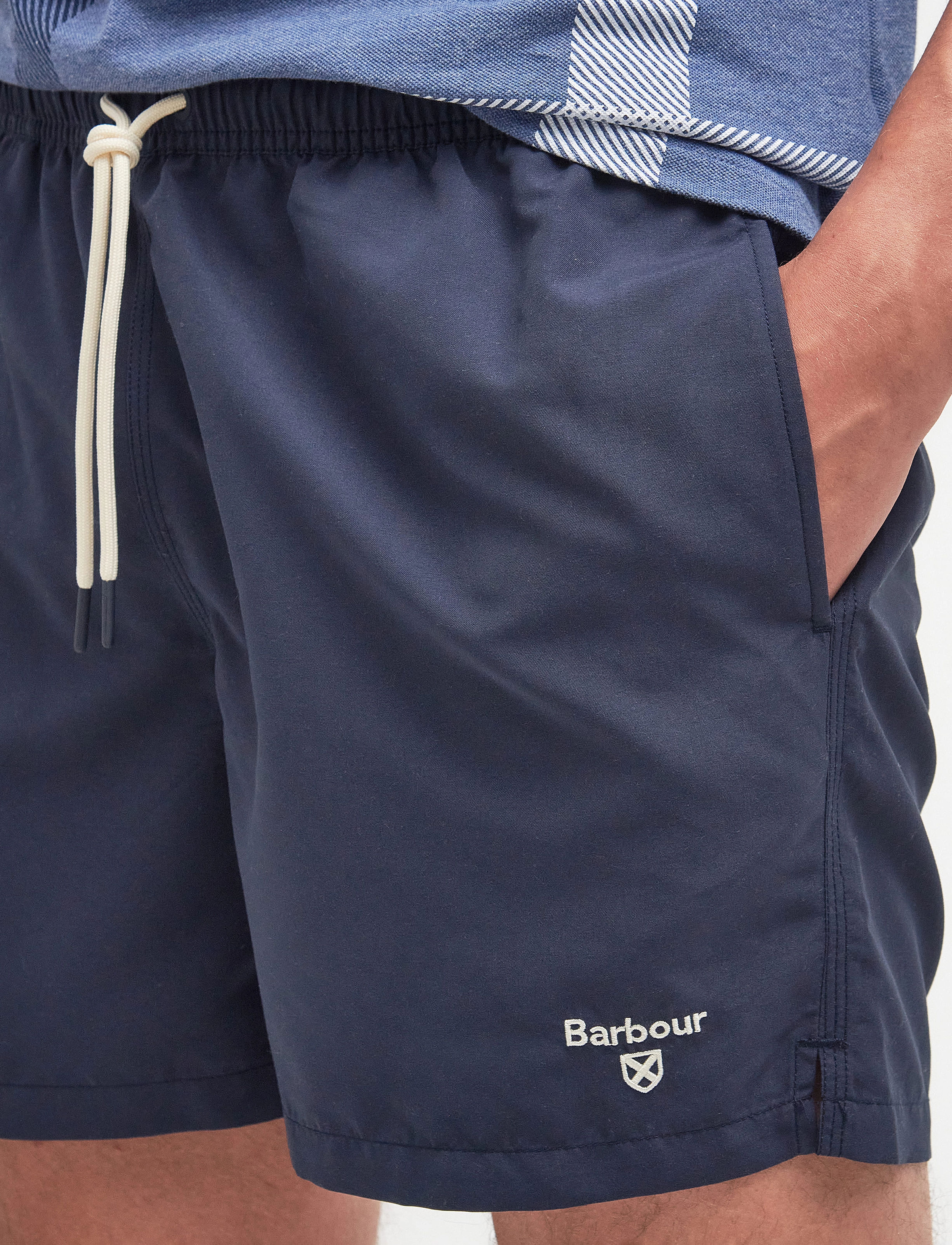 Barbour - Barbour Staple Logo Sw - lühikesed vabaajapüksid - navy - 4