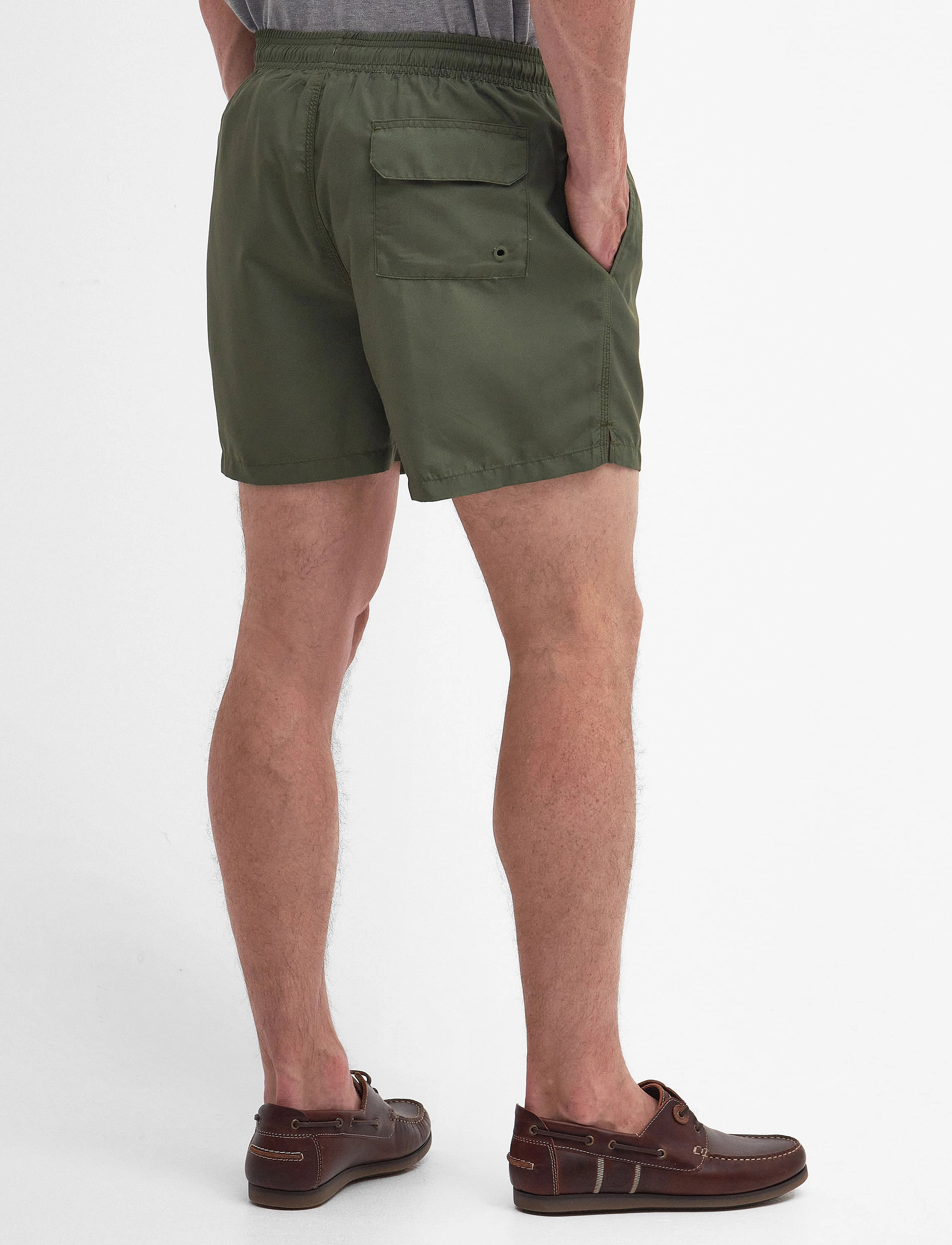 Barbour - Barbour Staple Logo Sw - casual shorts - olive - 3
