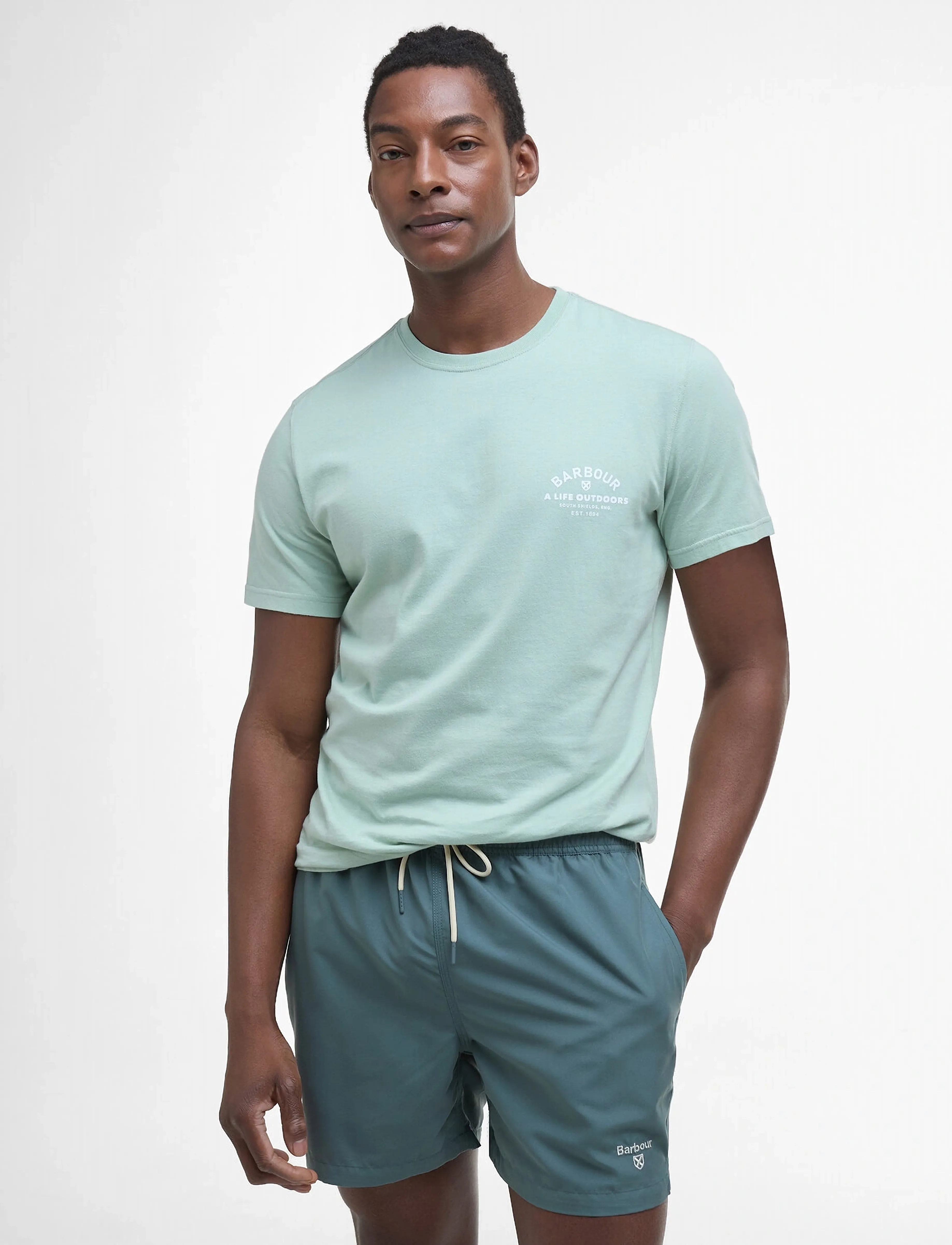 Barbour Barbour Staple Logo Sw - Inspiratsioon - VINTAGE TEAL / blue