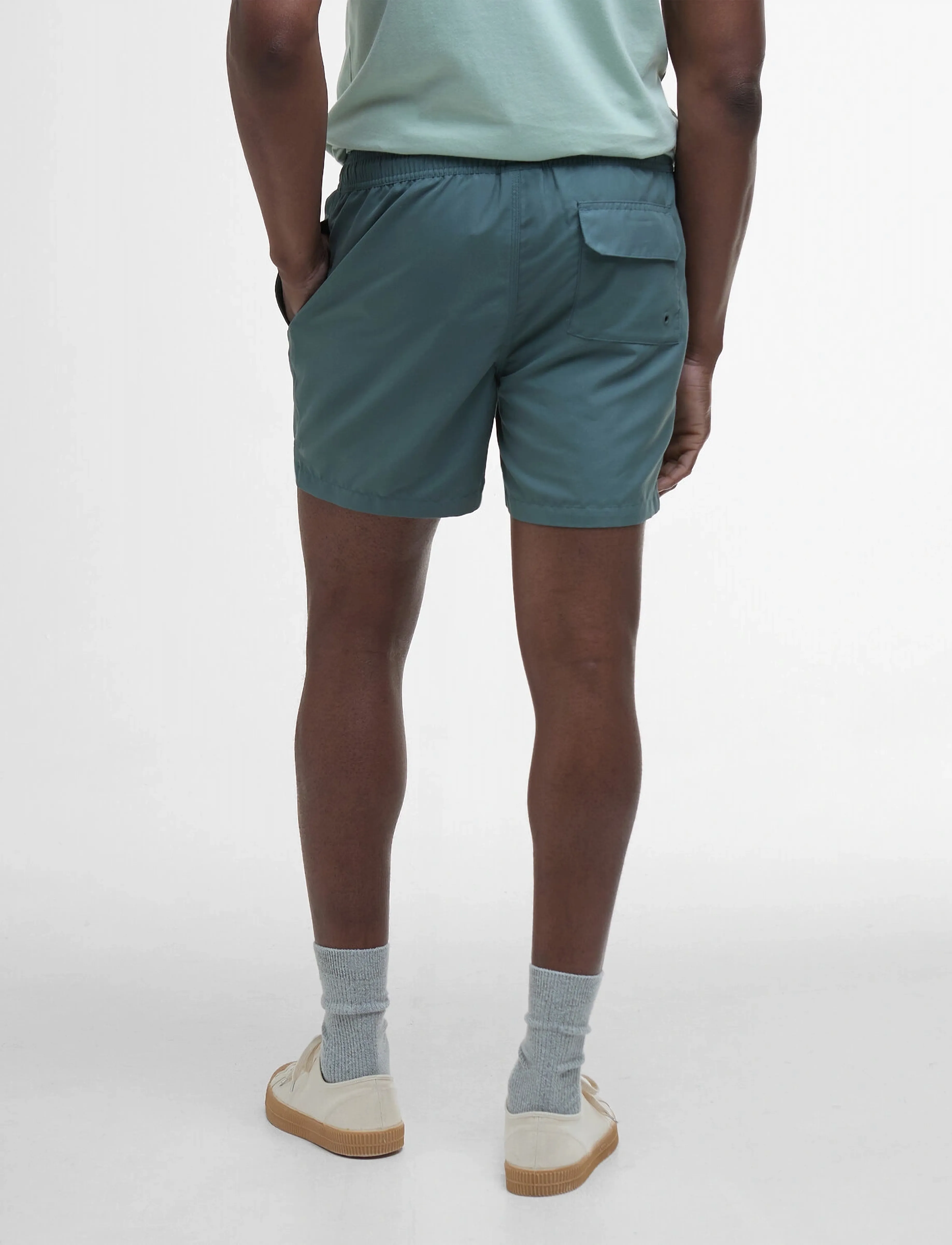 Barbour - Barbour Staple Logo Sw - lühikesed vabaajapüksid - vintage teal - 3