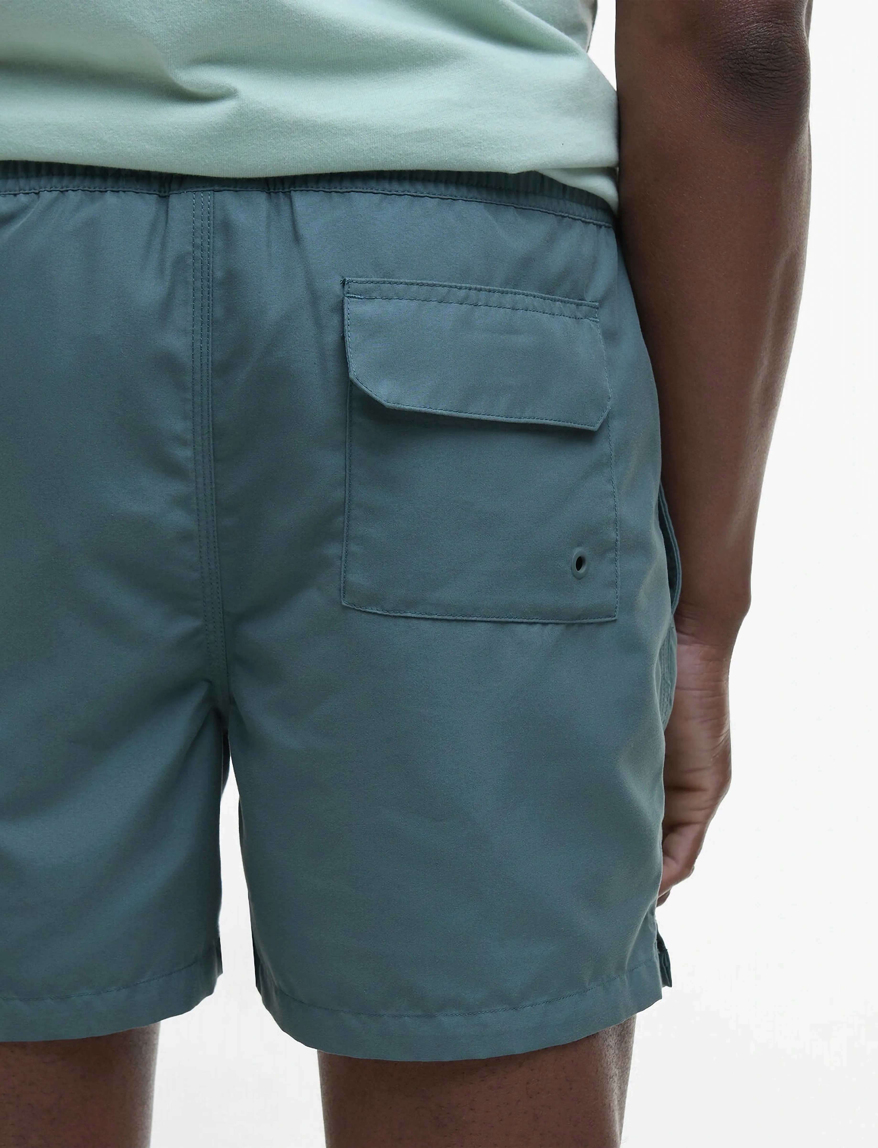 Barbour - Barbour Staple Logo Sw - lühikesed vabaajapüksid - vintage teal - 5