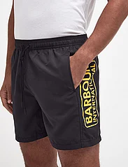 Barbour - B.Intl Large Logo Swim - swim shorts - black/yellow - 3