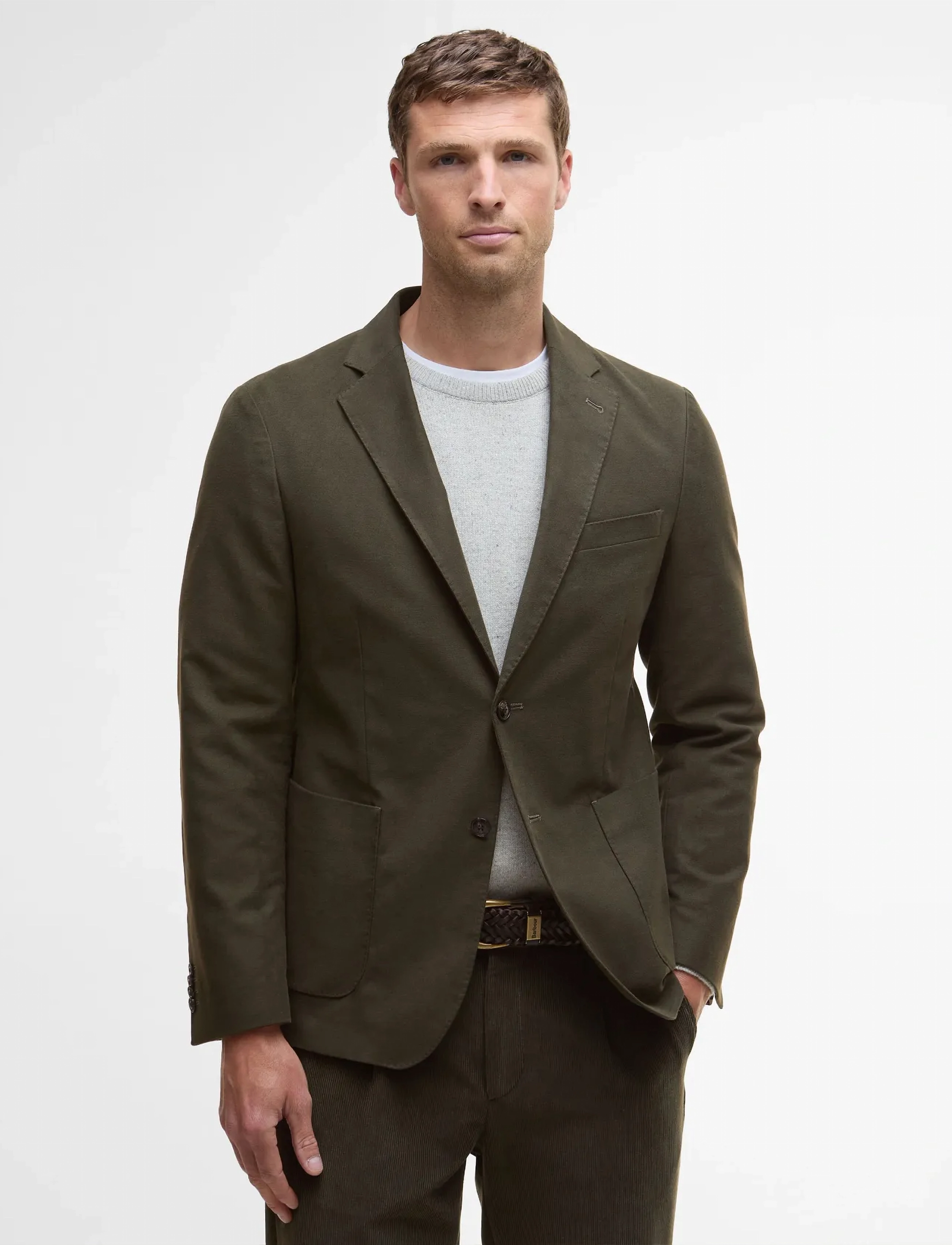 Barbour Barbour Jennings Moleskin Blazer - Kläder - BROWN / khaki/green