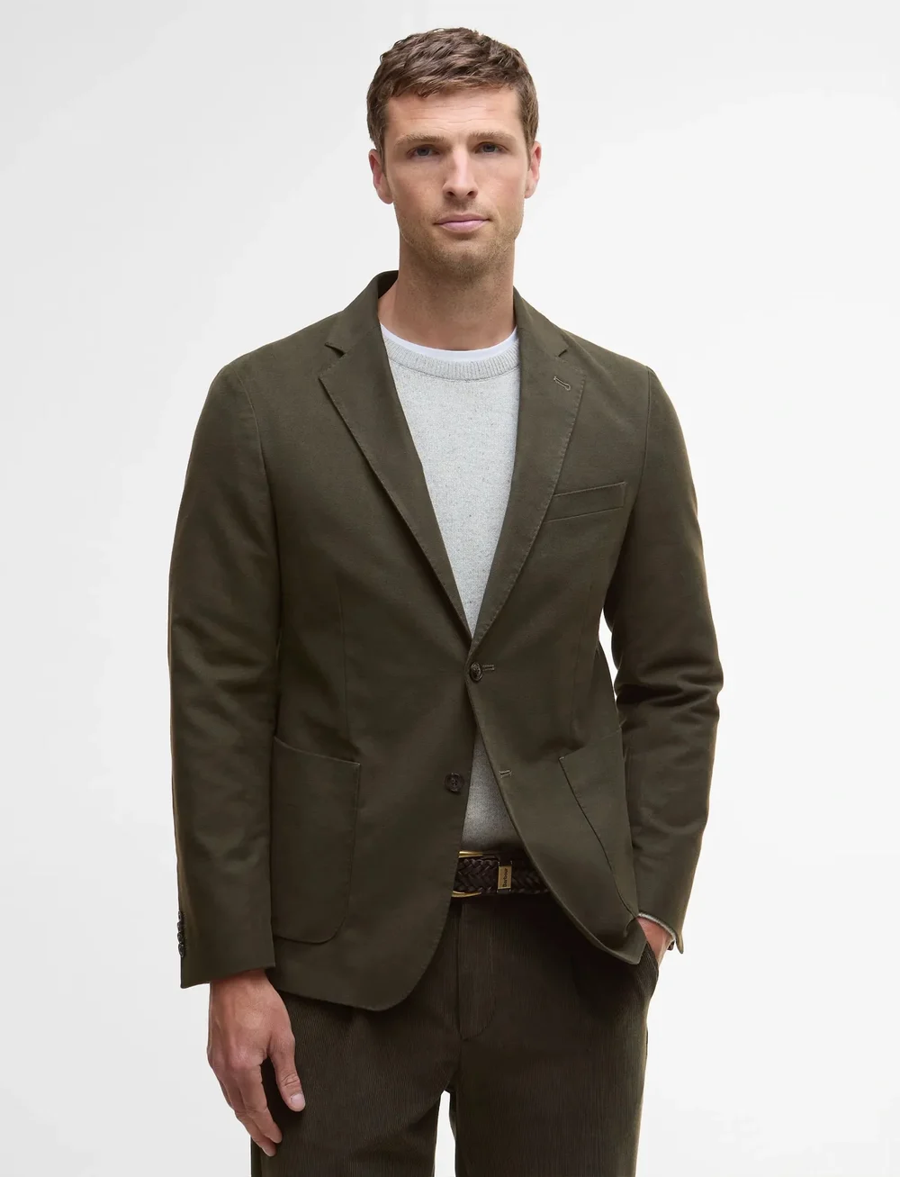 Barbour - Barbour Jennings Moleskin Blazer - yksiriviset bleiserit - brown - 0