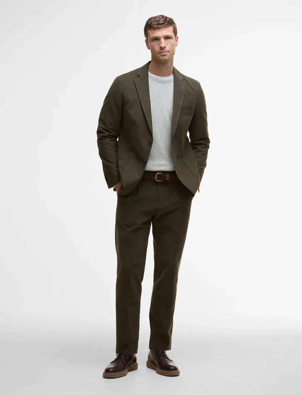 Barbour - Barbour Jennings Moleskin Blazer - yksiriviset bleiserit - brown - 3