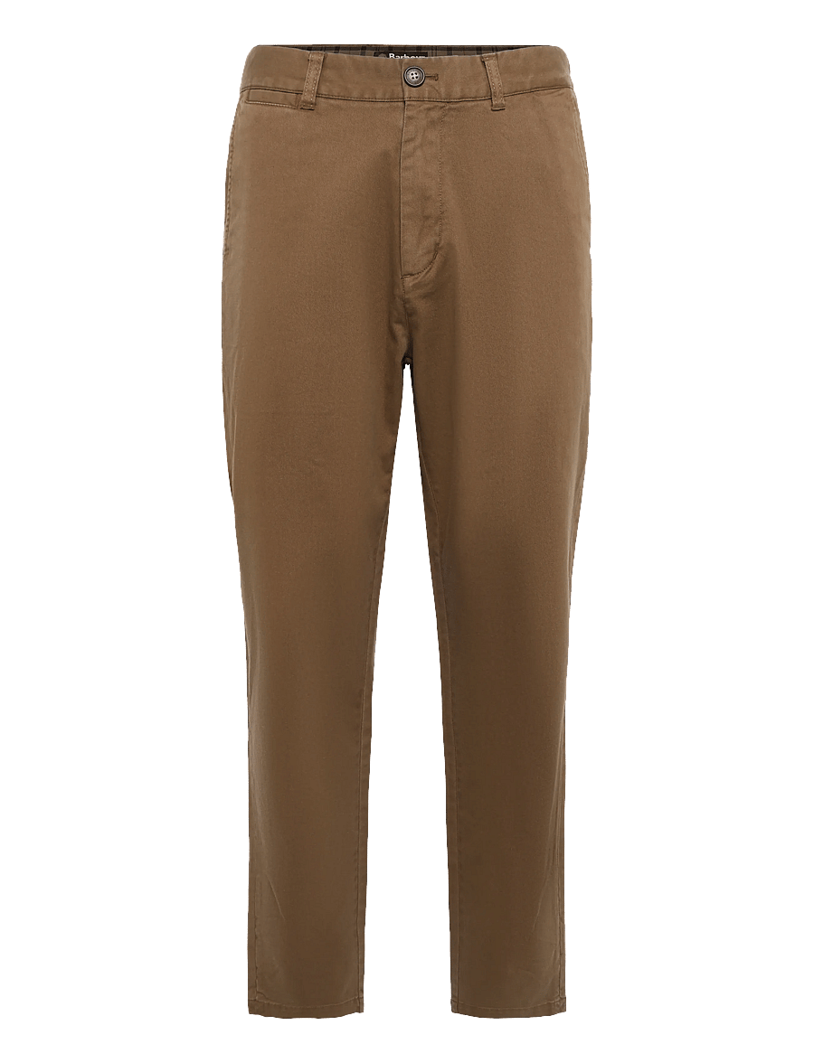 Barbour - Barbour Washed Stretch Twill Tailored Trouser - chinos - dark sand - 0