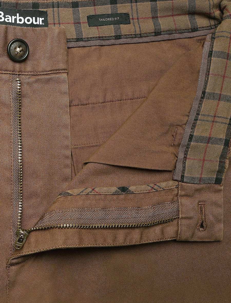 Barbour - Barbour Washed Stretch Twill Tailored Trouser - chinos - dark sand - 3