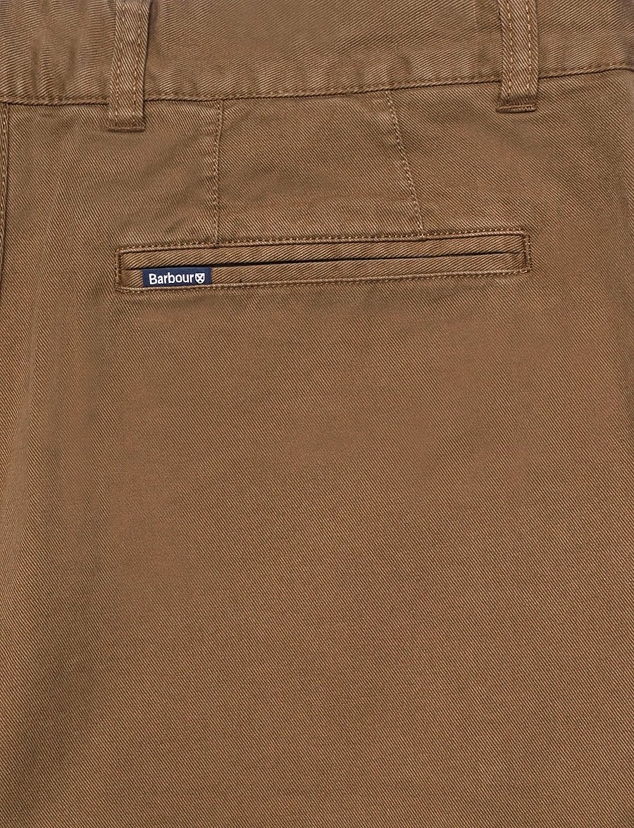 Barbour - Barbour Washed Stretch Twill Tailored Trouser - chinos - dark sand - 4