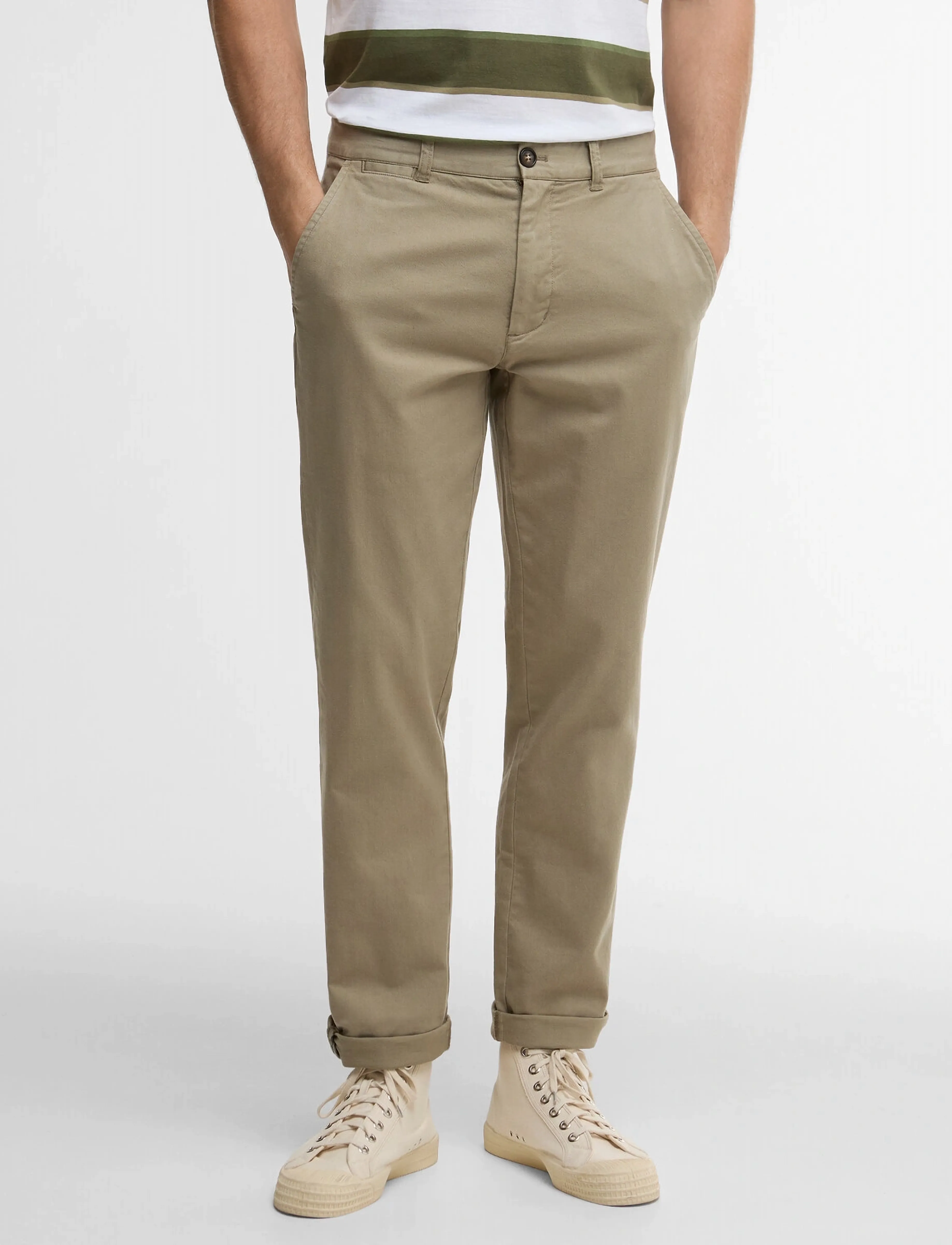 Barbour - Barbour Washed TF Trou - chino püksid - grey olive - 2