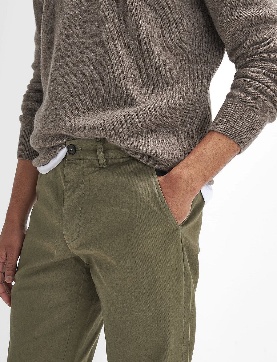 Barbour - Barbour Washed TF Trou - chino stila bikses - olive - 5