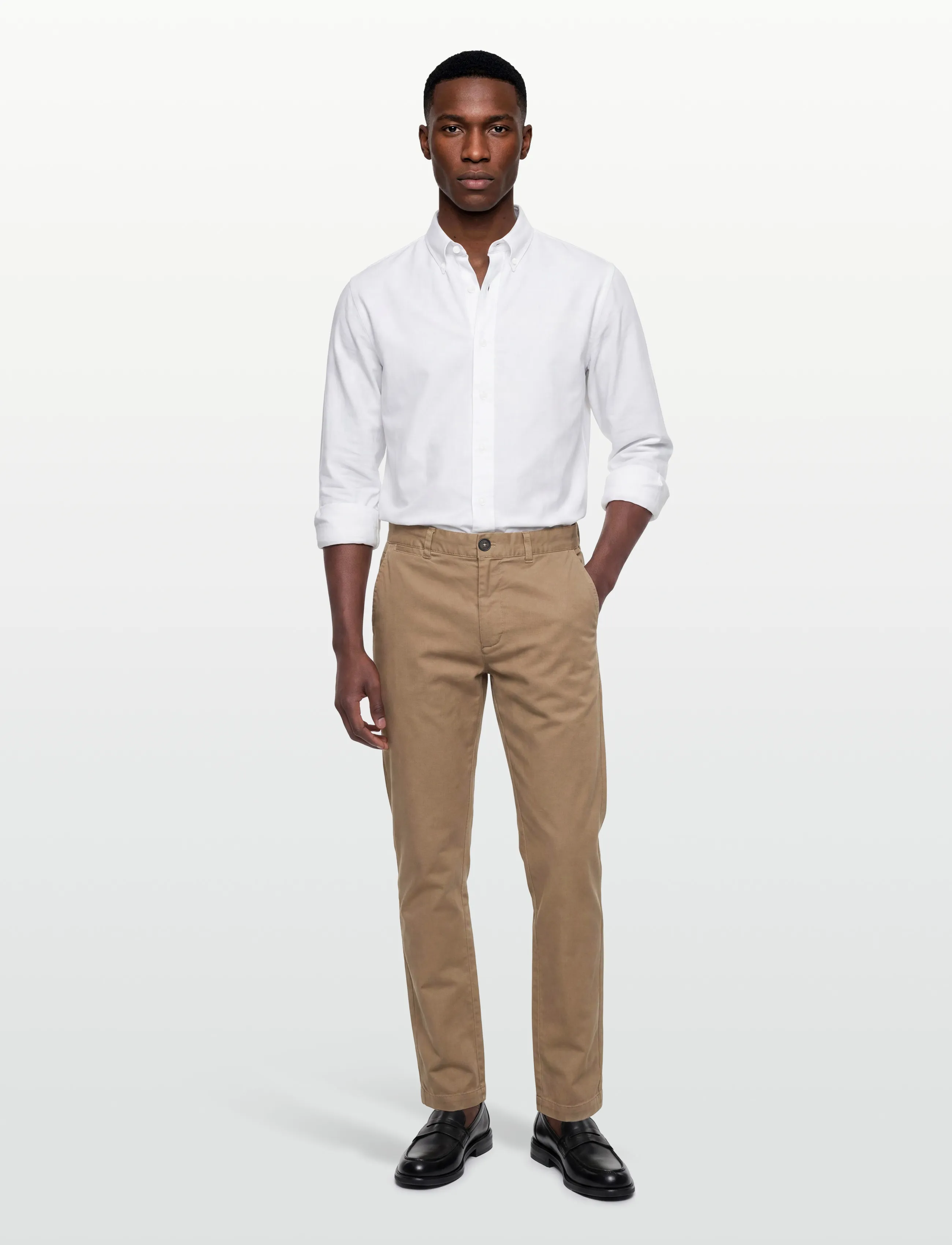 Barbour Barbour Washed Stretch Twill Tailored Trouser - Clothing - WASHED STONE / beige
