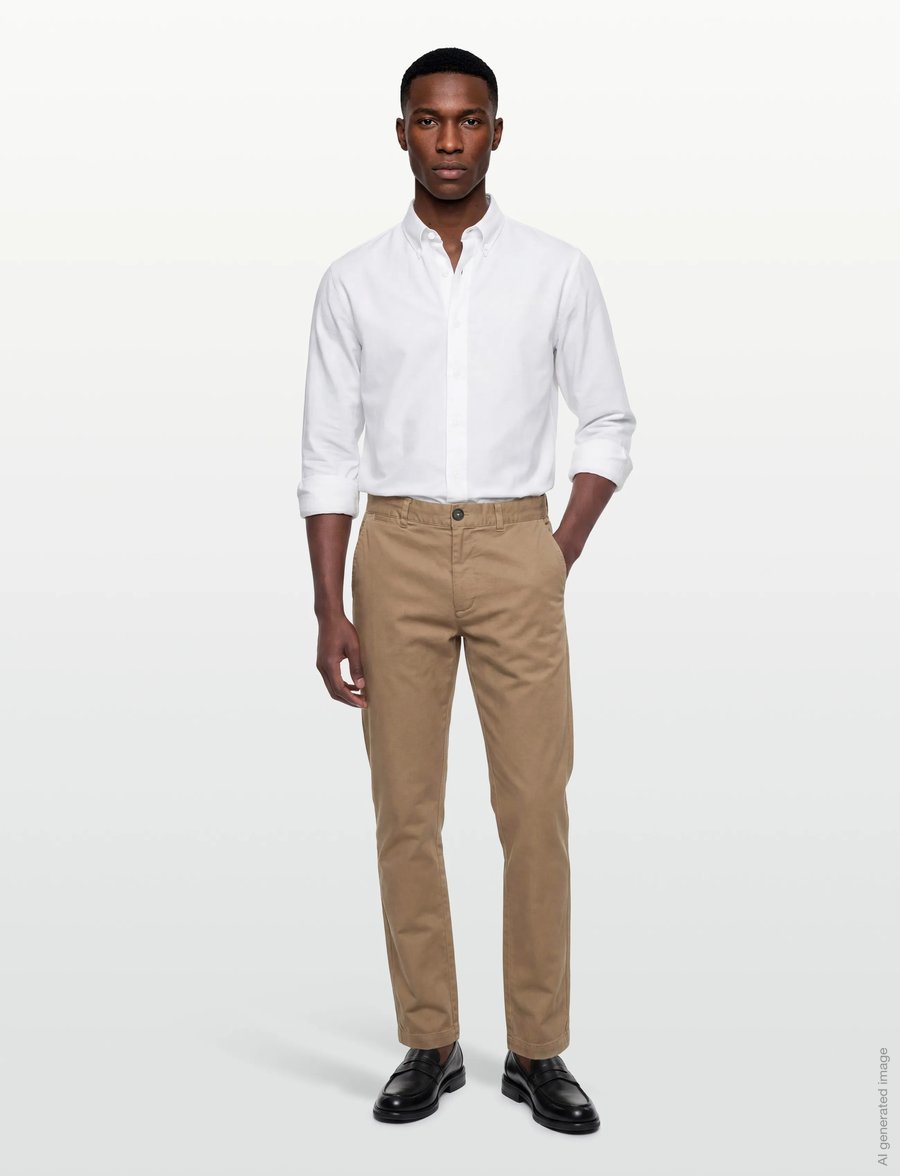 Barbour - Barbour Washed Stretch Twill Tailored Trouser - chinos - washed stone - 0