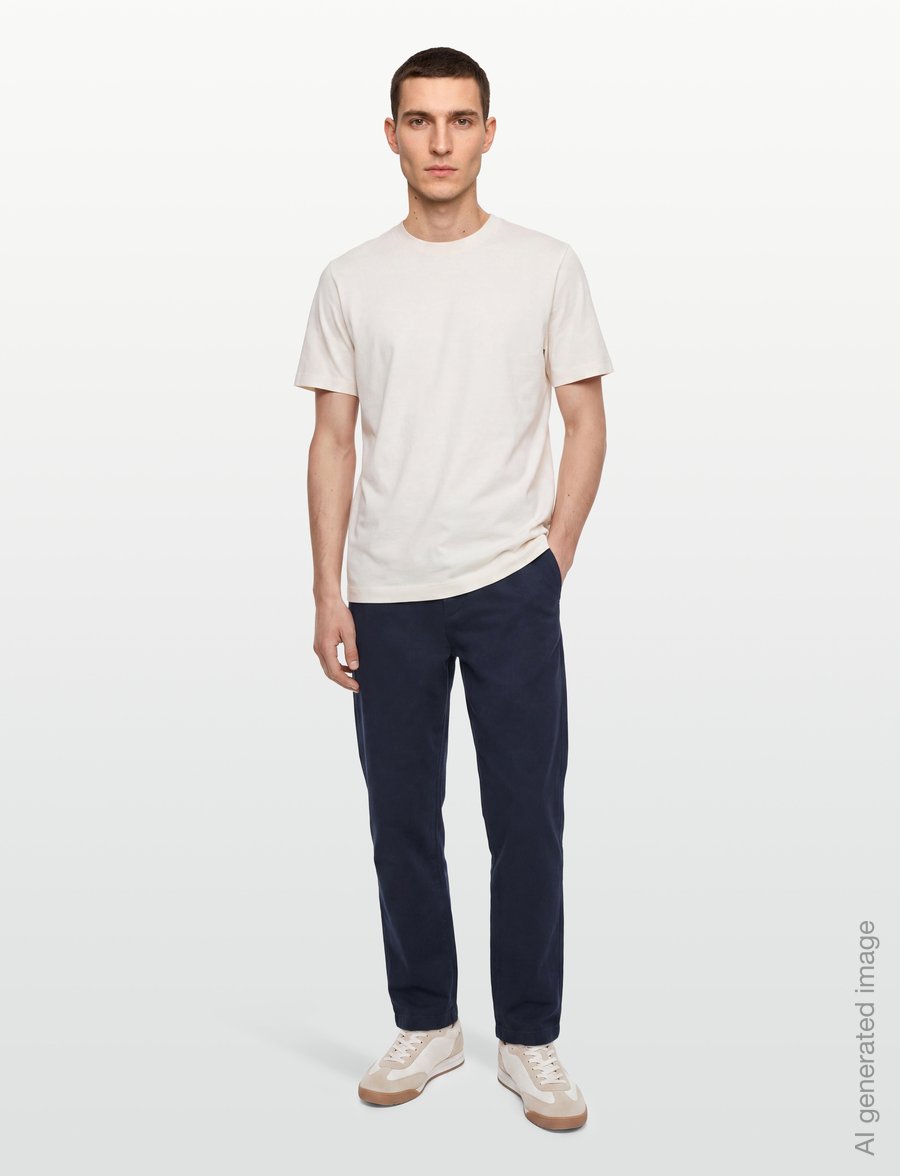 Barbour - Barbour Moleskin Tailored Fit Trouser - freizeithosen - navy - 0