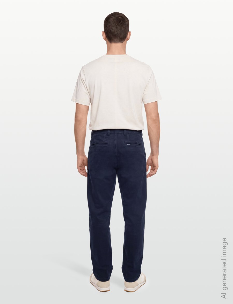 Barbour - Barbour Moleskin Tailored Fit Trouser - freizeithosen - navy - 4