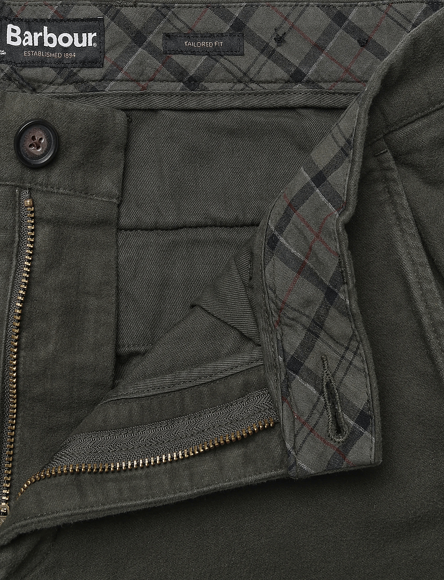 Barbour - Barbour Moleskin Tailored Fit Trouser - vabaajapüksid - sage - 3