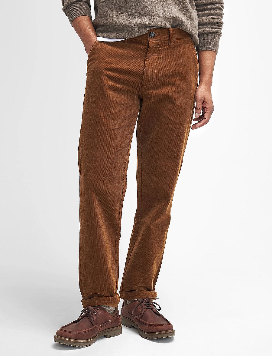 Barbour - Barbour Stretch Cord Tailored Fit Trouser - freizeithosen - dark honey - 2