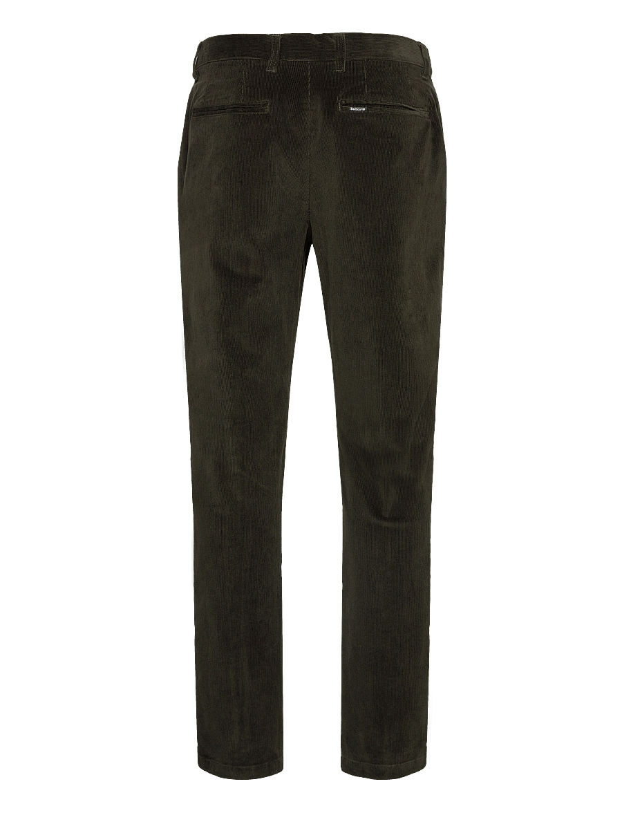 Barbour - Barbour Stretch Cord Tailored Fit Trouser - casual byxor - forest - 2