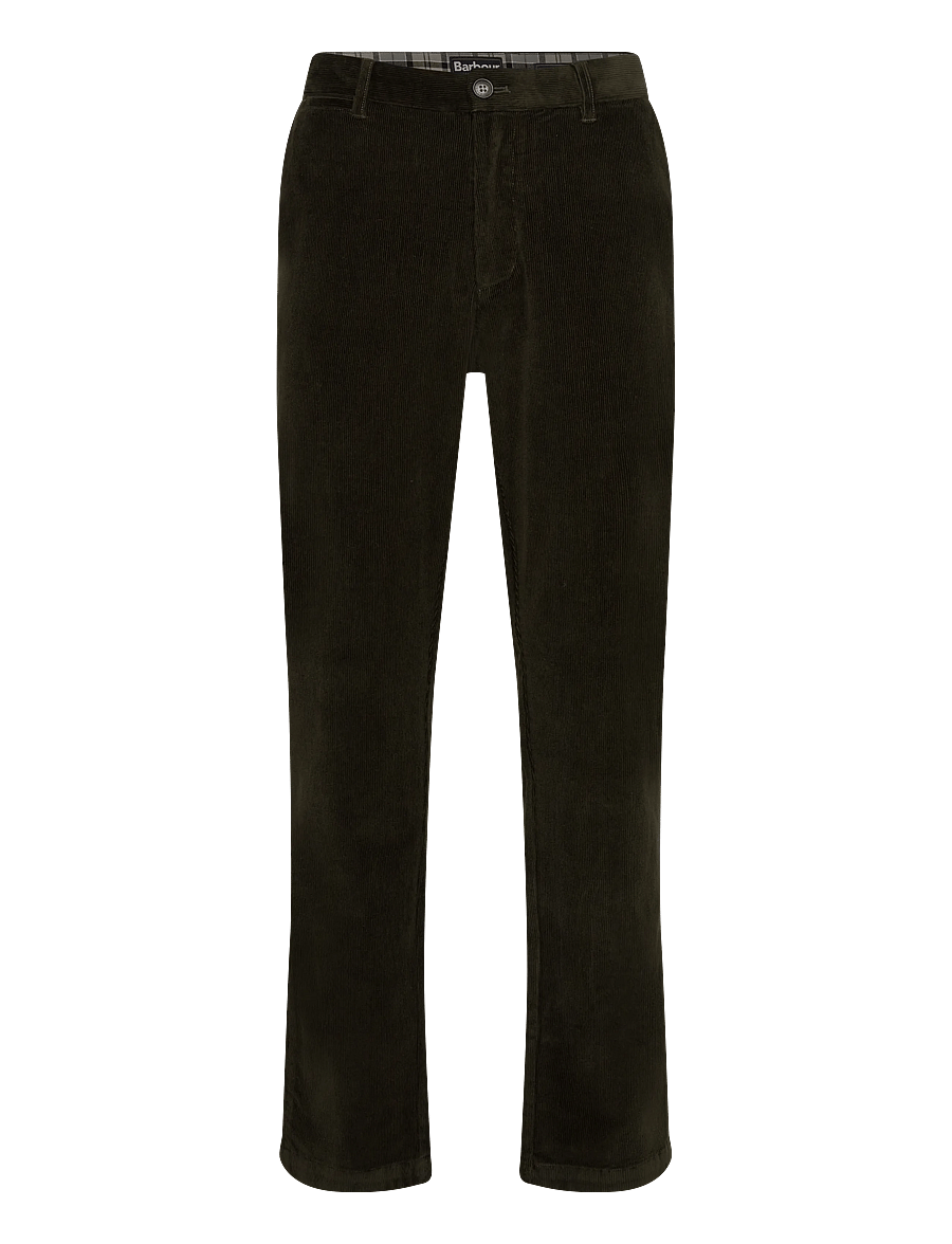 Barbour - Barbour Stretch Cord Tailored Fit Trouser - freizeithosen - green - 0