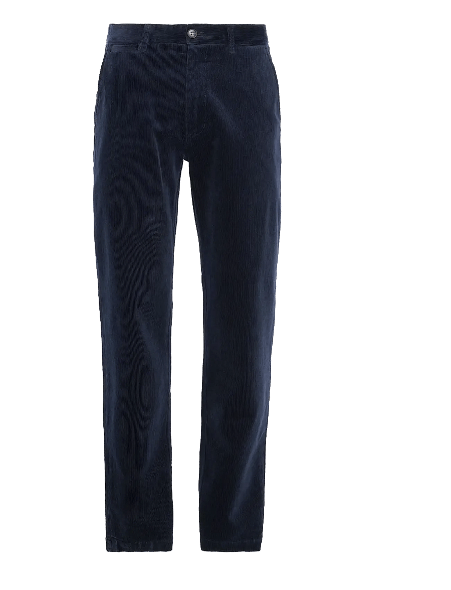 Barbour - Barbour Stretch Cord Tailored Fit Trouser - casual byxor - navy - 1