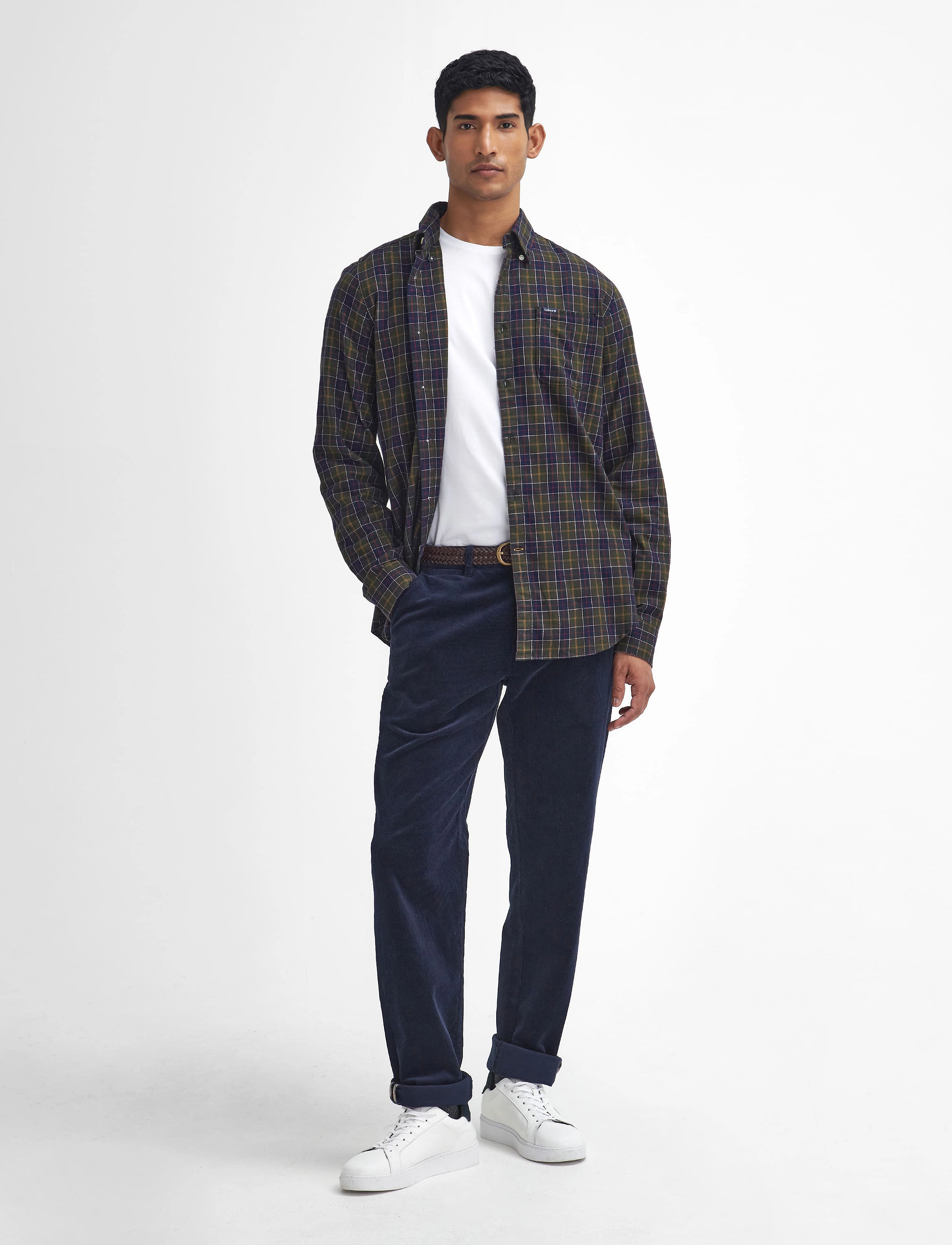 Barbour Barbour Stretch Cord Tailored Fit Trouser - Casual byxor - NAVY / navy