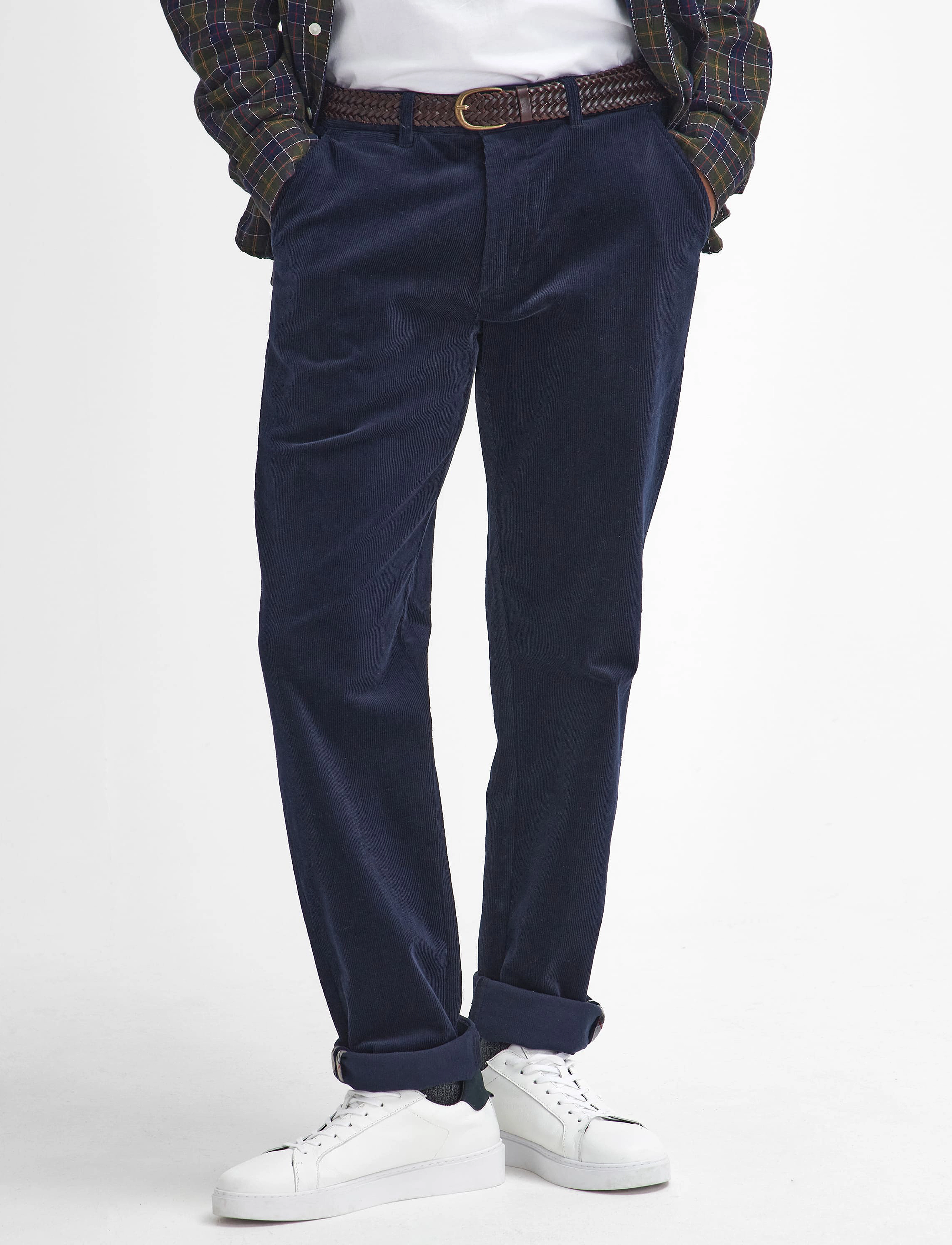 Barbour - Barbour Stretch Cord Tailored Fit Trouser - casual - navy - 2