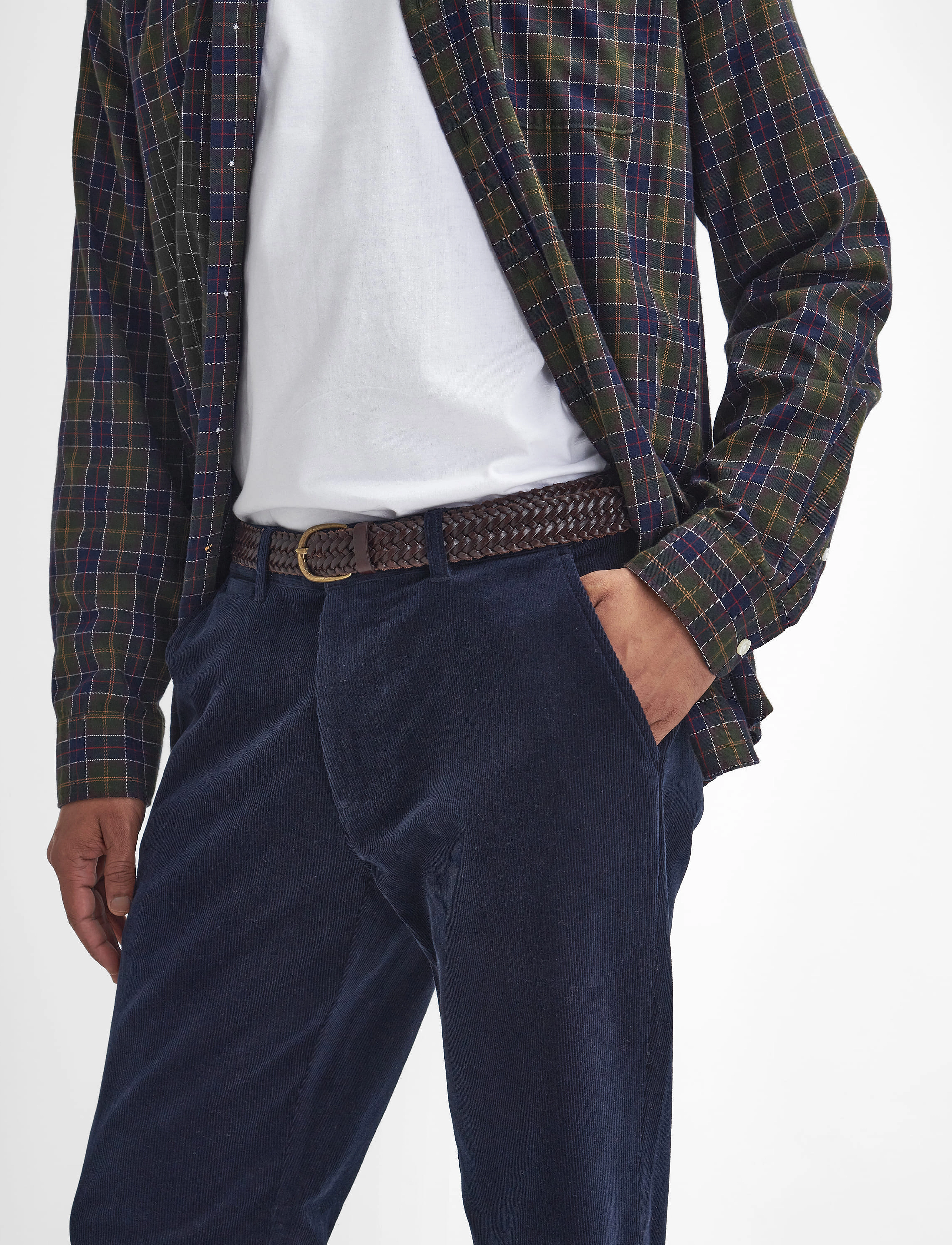 Barbour - Barbour Stretch Cord Tailored Fit Trouser - casual - navy - 4