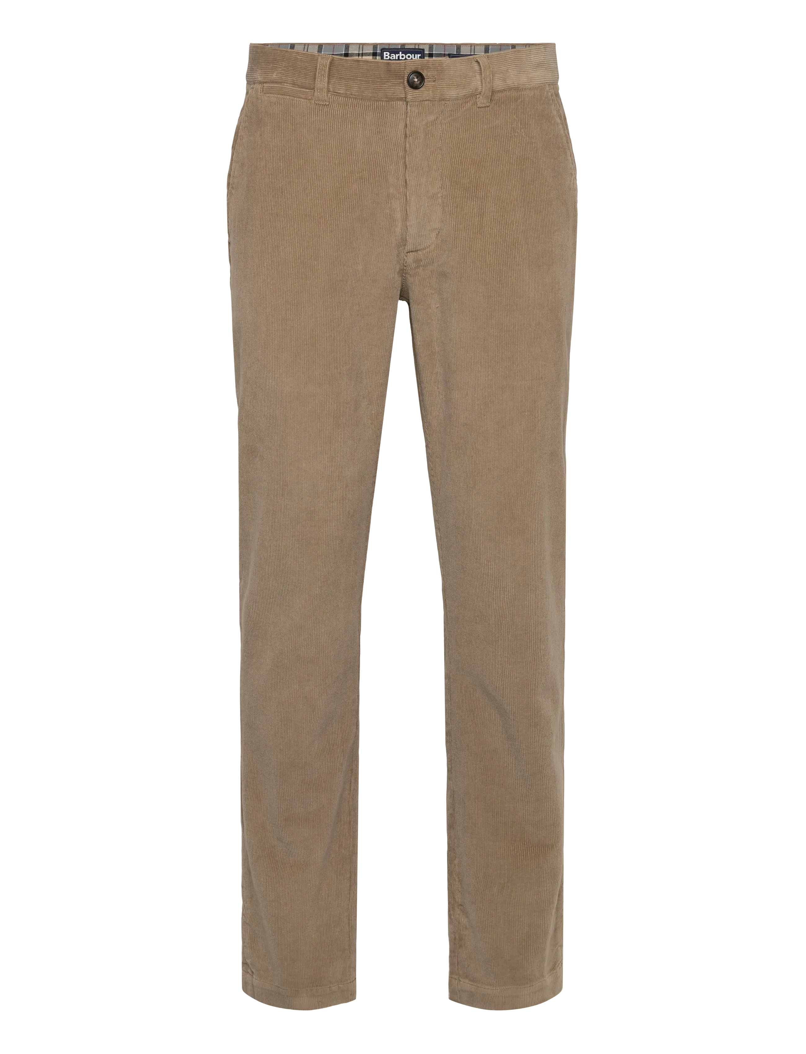 Barbour Barbour Stretch Cord Tailored Fit Trouser, 30 RG, Beige, Bukser > Afslappet, Herre