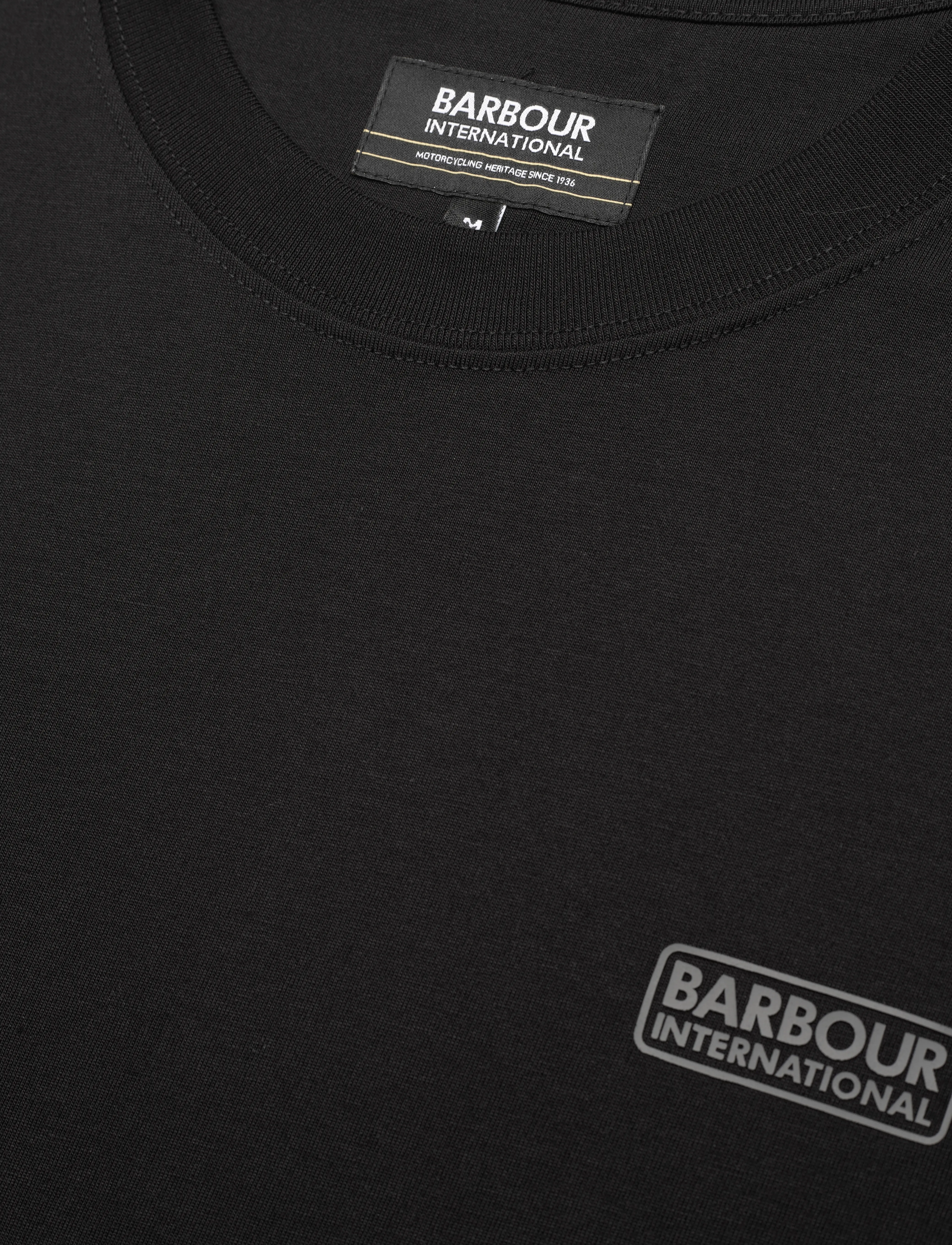 Barbour - B.Intl Small Logo T-Shirt - kortärmade t-shirts - black/pewter - 2